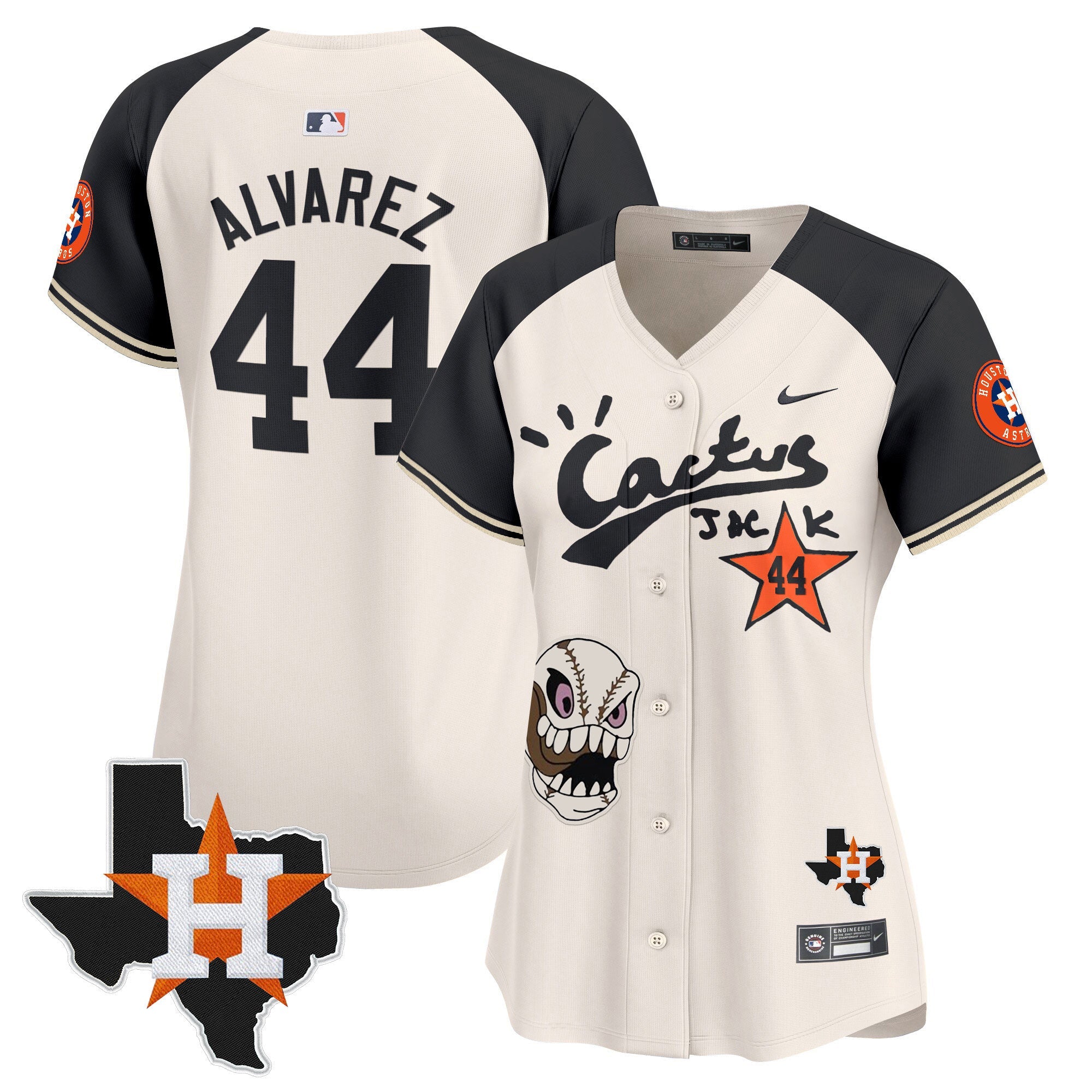 Women’s Houston Cactus Jack Patch Vapor Premier Limited Jersey
