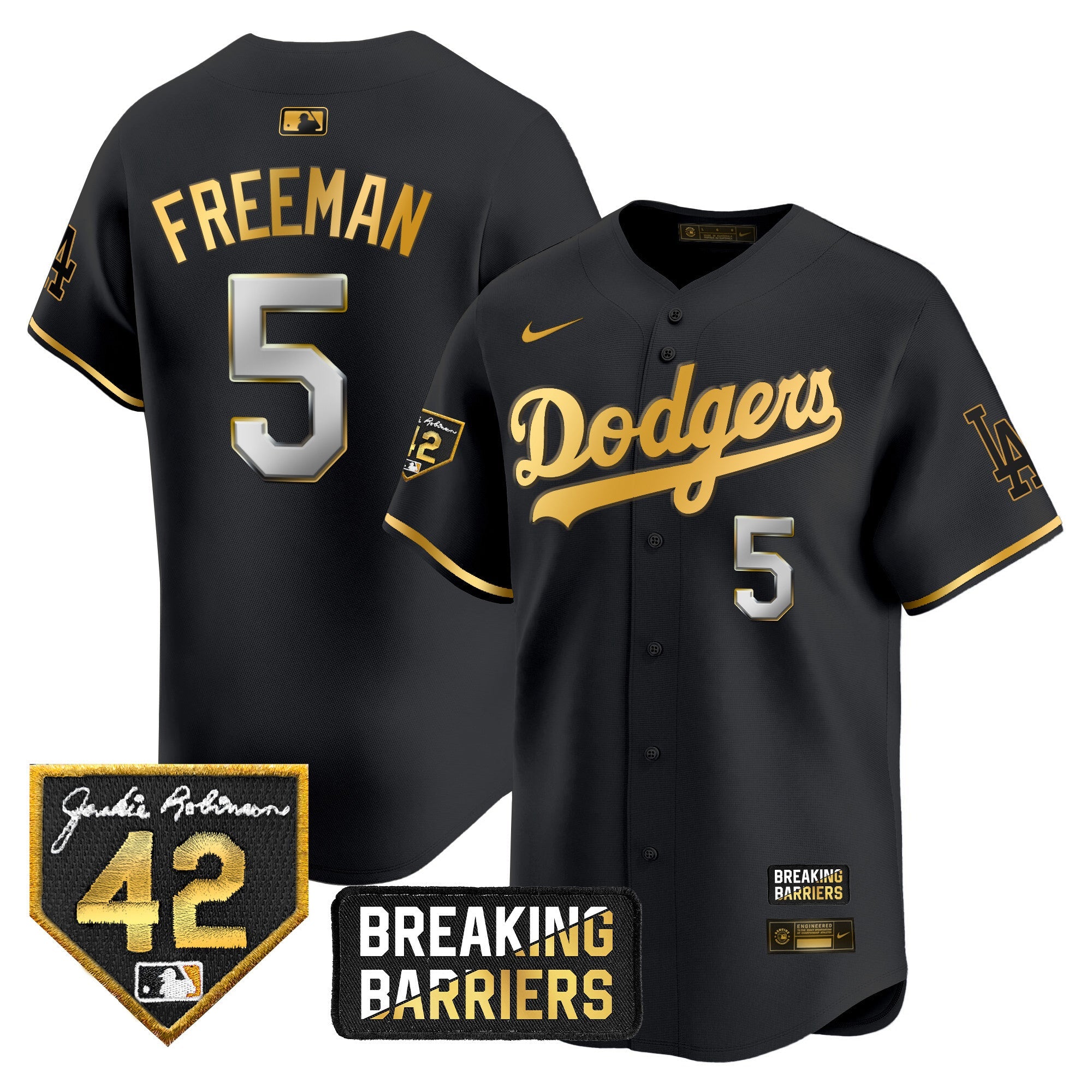 Men’s Jackie Robinson Breaking Barriers Patch Vapor Premier Limited Jersey