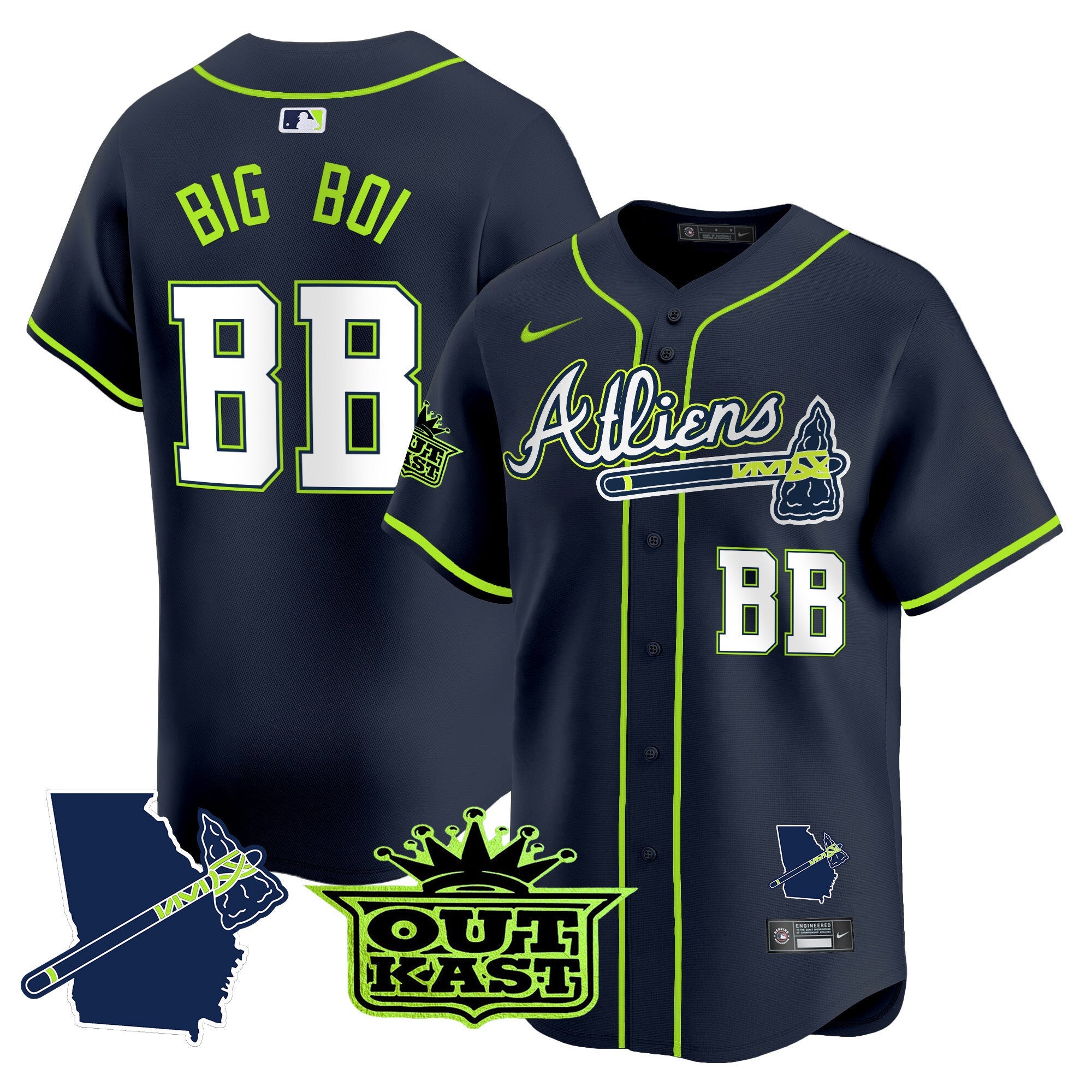 Men’s Atlanta Atliens Vapor Premier Limited Jersey V2