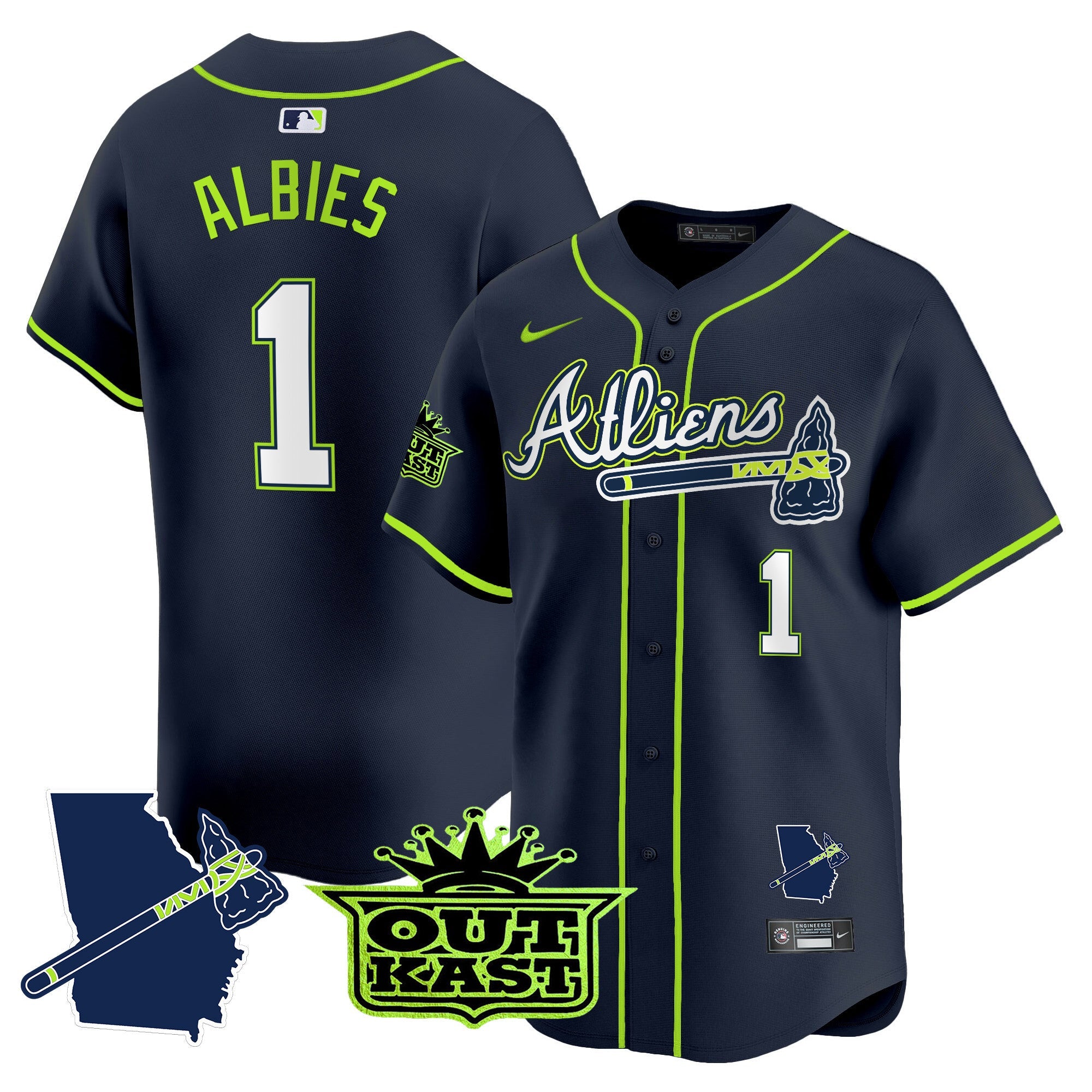 Men’s Atlanta Atliens Vapor Premier Limited Jersey V2