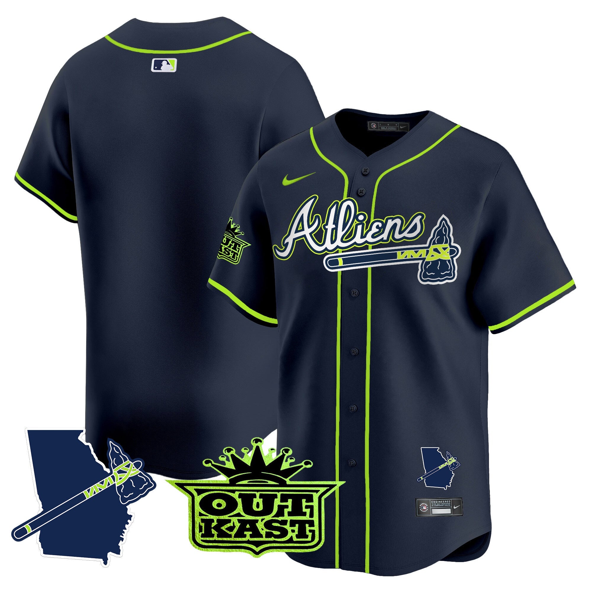 Men’s Atlanta Atliens Vapor Premier Limited Jersey V2