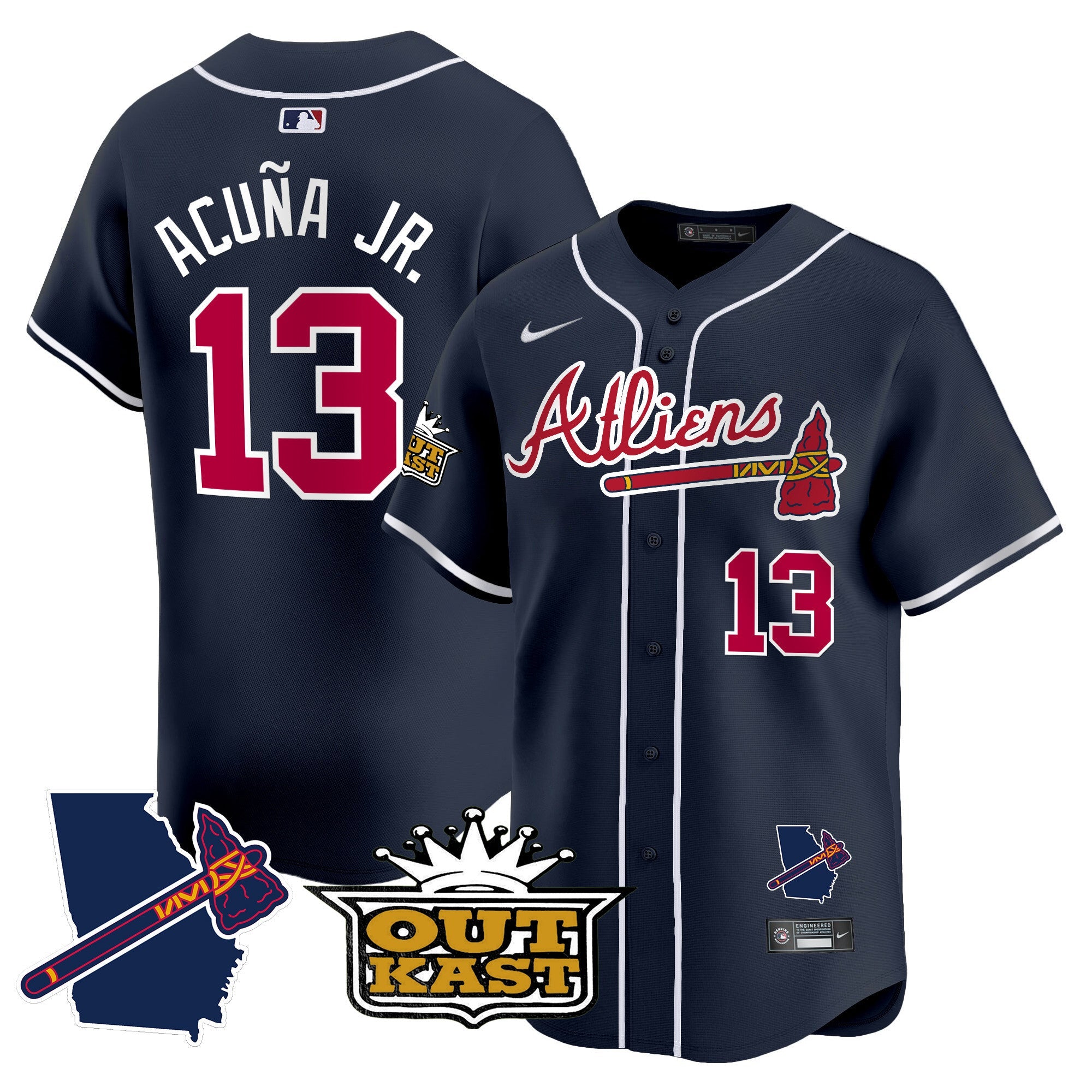 Men’s Atlanta Atliens Vapor Premier Limited Jersey V2