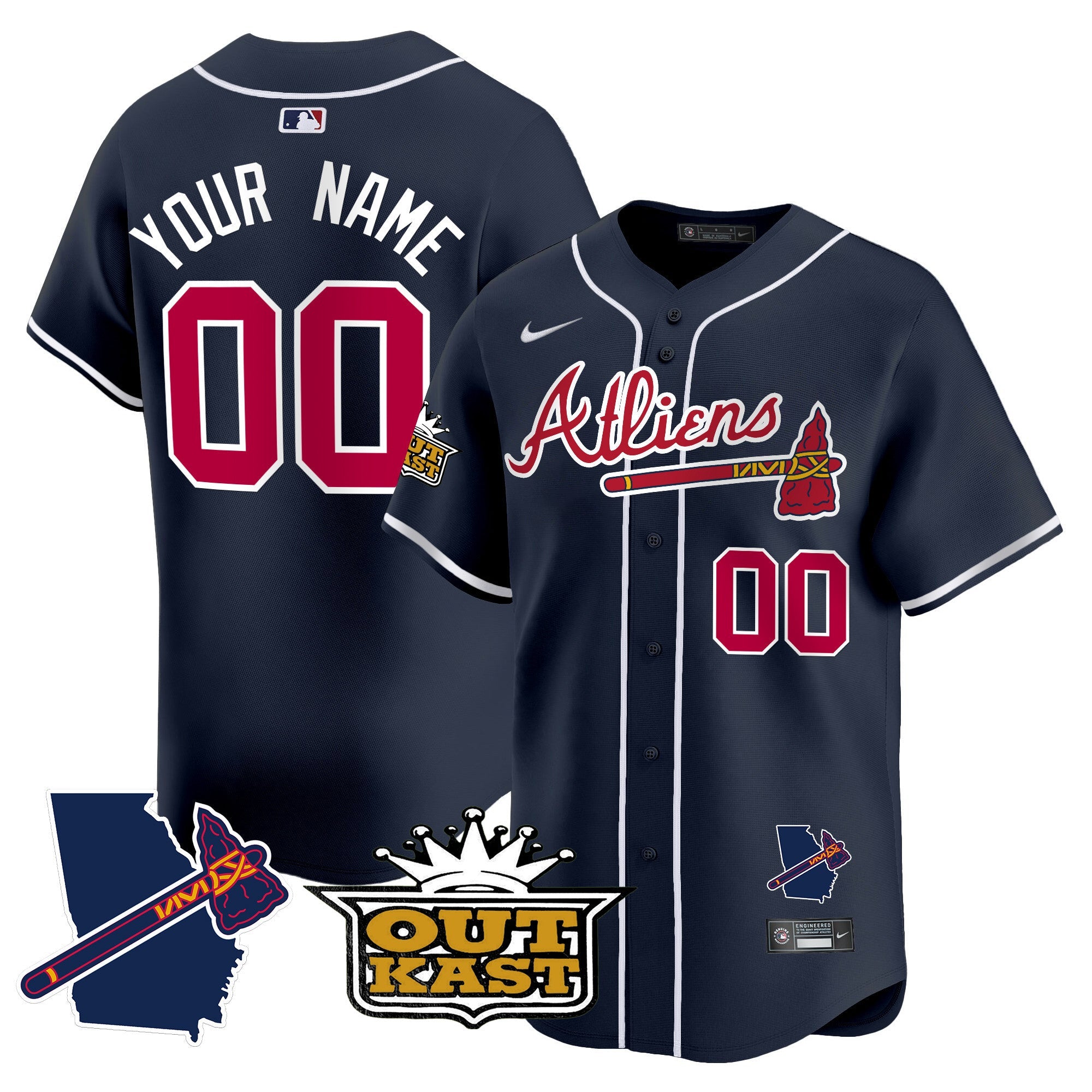 Atlanta Atliens Vapor Premier Limited Custom Jersey V2