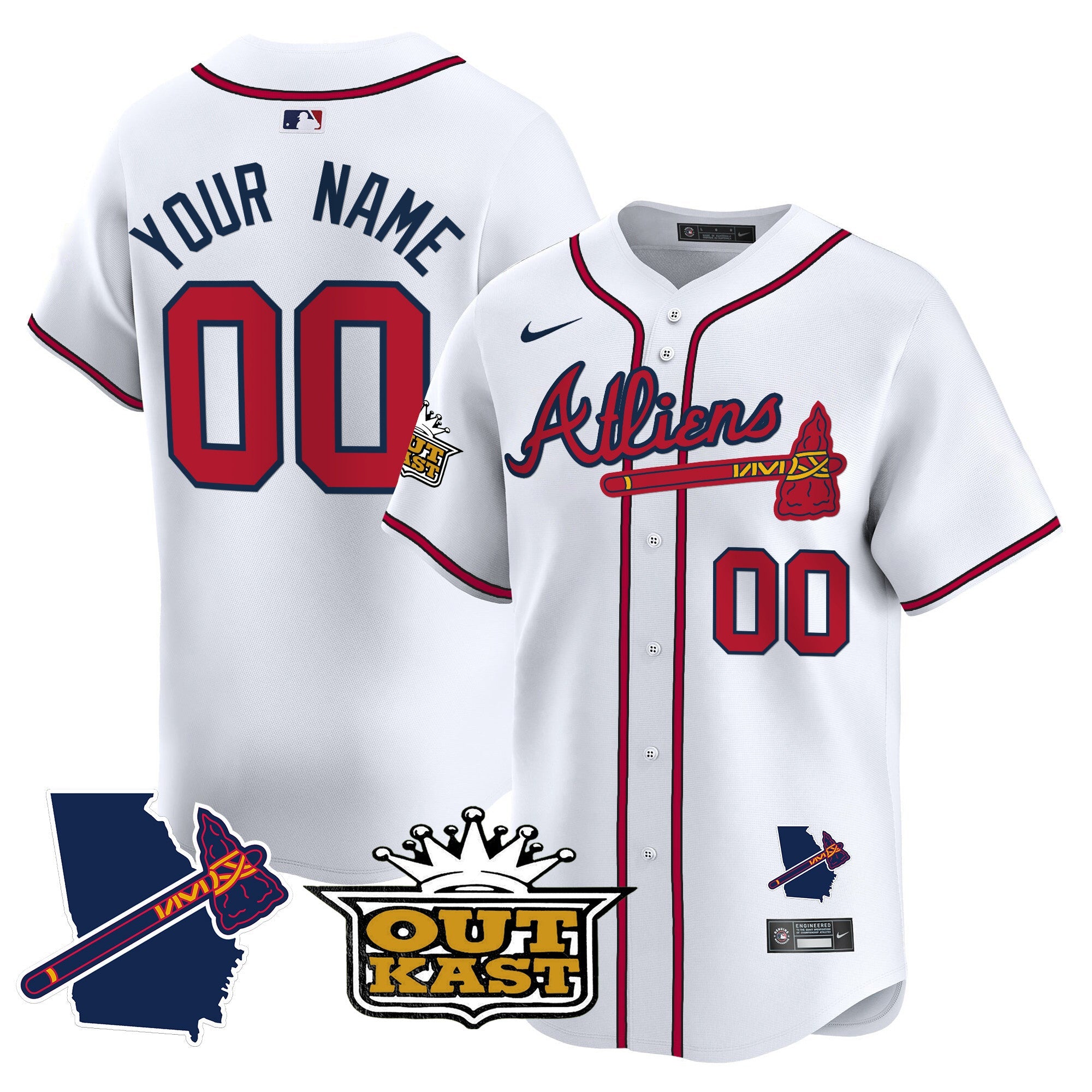 Atlanta Atliens Vapor Premier Limited Custom Jersey V2