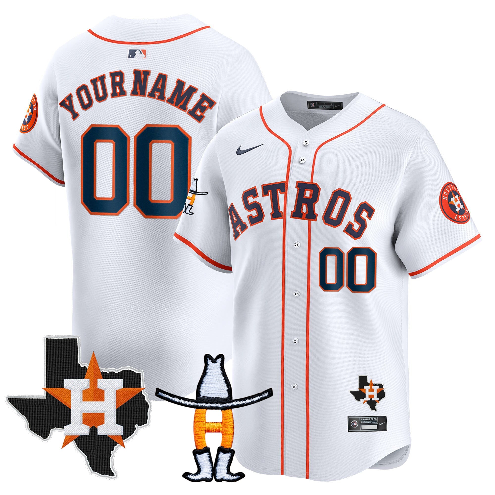 Houston Houston Rodeo Patch Vapor Premier Limited Custom Jersey V2