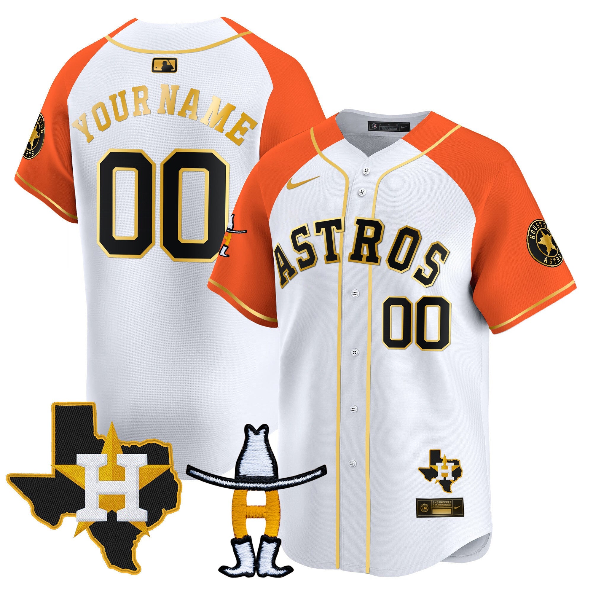 Houston Houston Rodeo Patch Vapor Premier Limited Custom Jersey V2