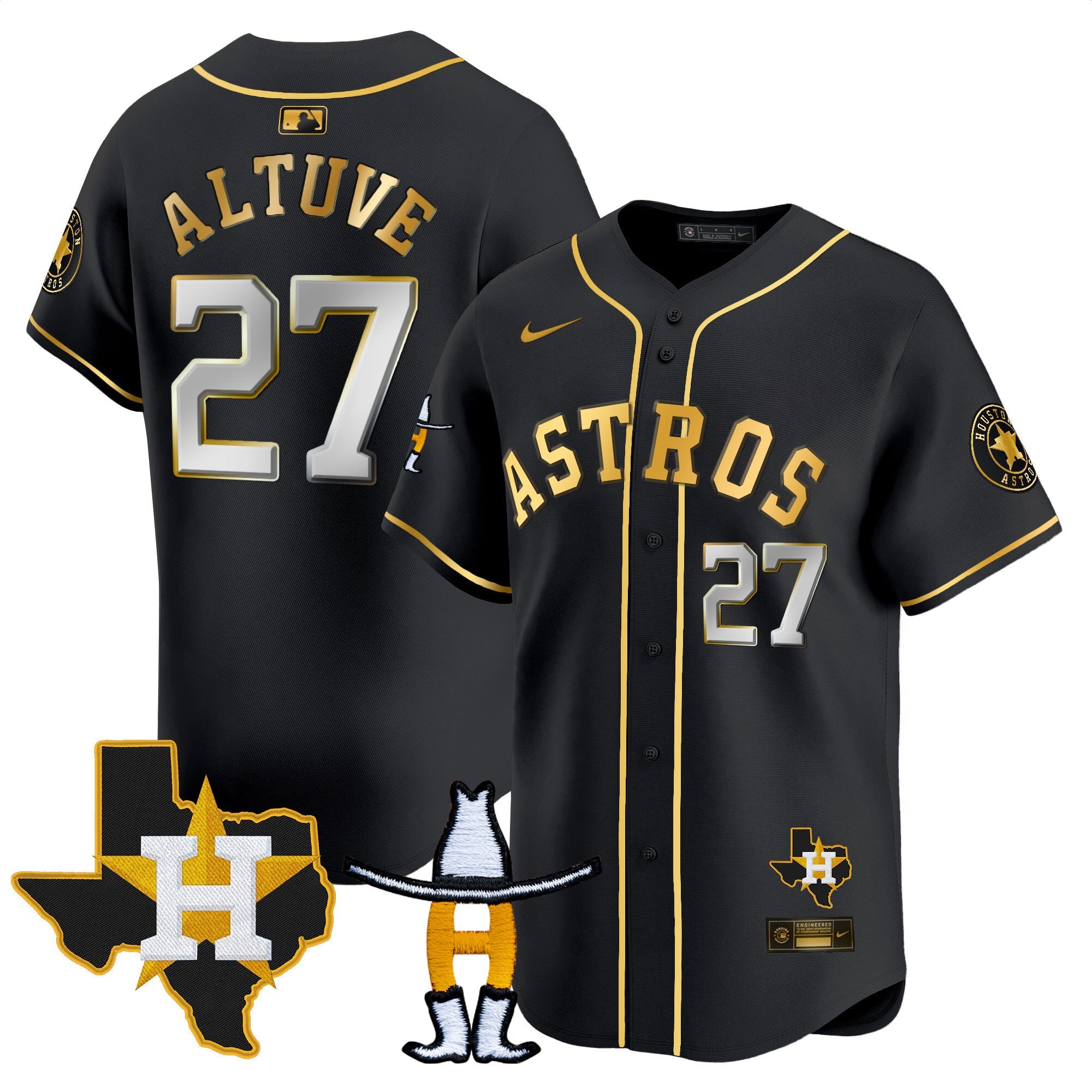 Men’s Houston Houston Rodeo Patch Vapor Premier Limited Jersey V2