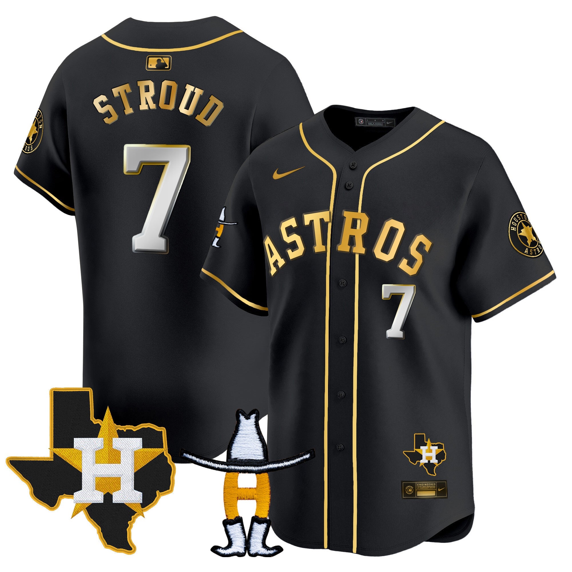 Men’s Houston Houston Rodeo Patch Vapor Premier Limited Jersey V2
