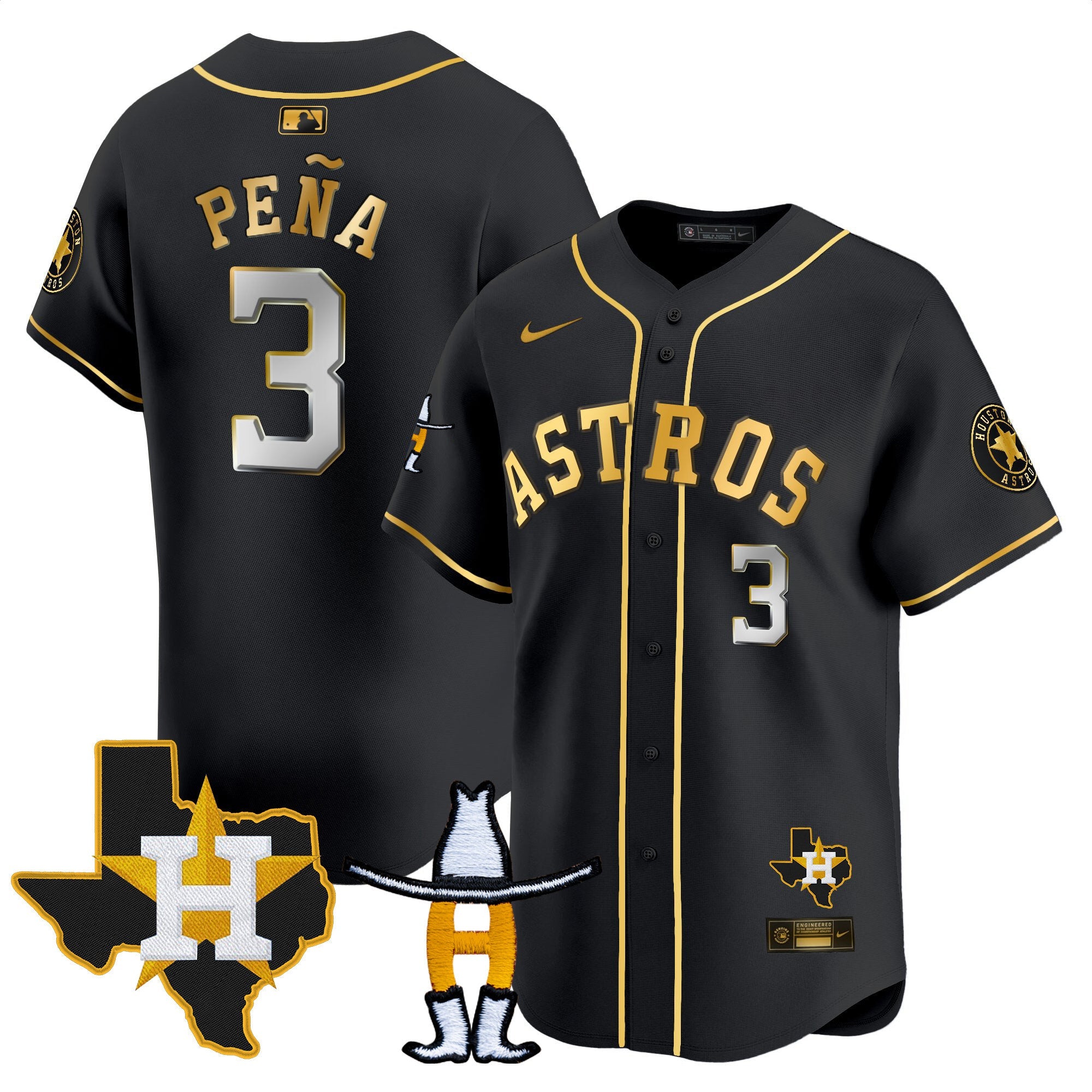 Men’s Houston Houston Rodeo Patch Vapor Premier Limited Jersey V2