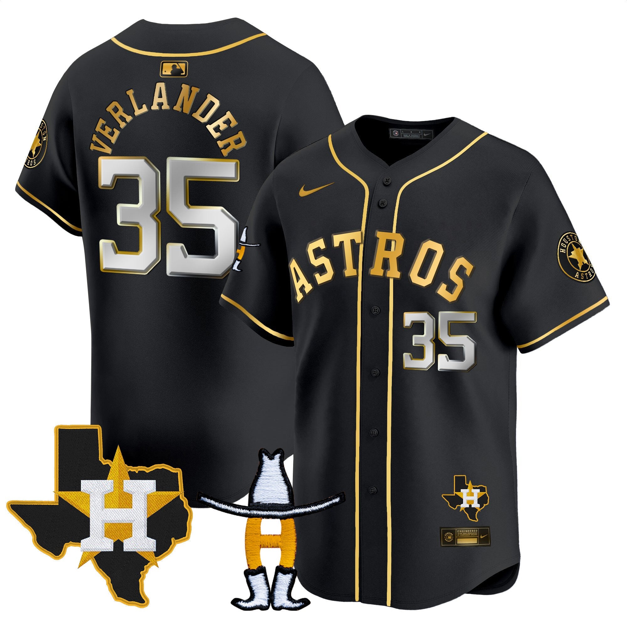 Men’s Houston Houston Rodeo Patch Vapor Premier Limited Jersey V2