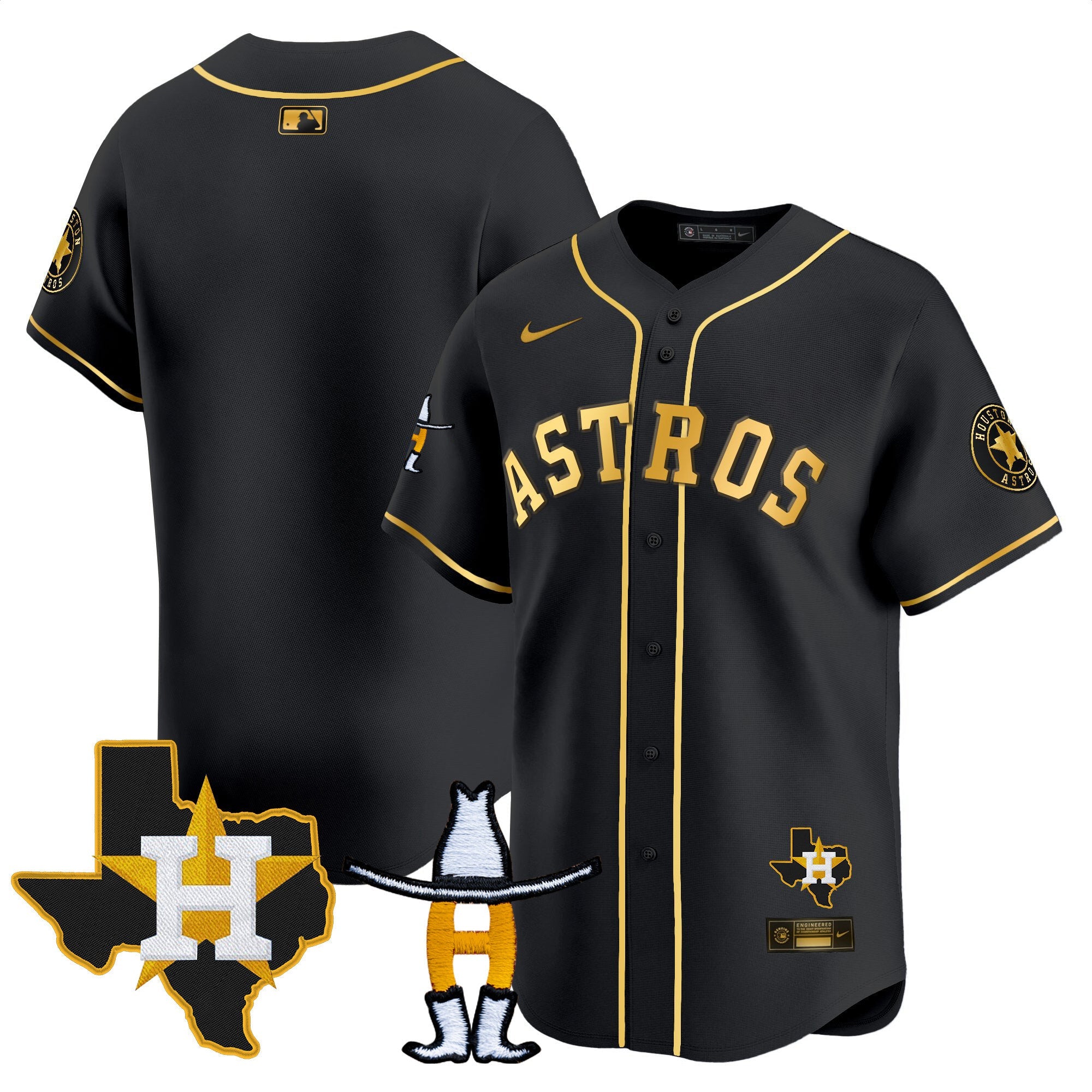 Men’s Houston Houston Rodeo Patch Vapor Premier Limited Jersey V2