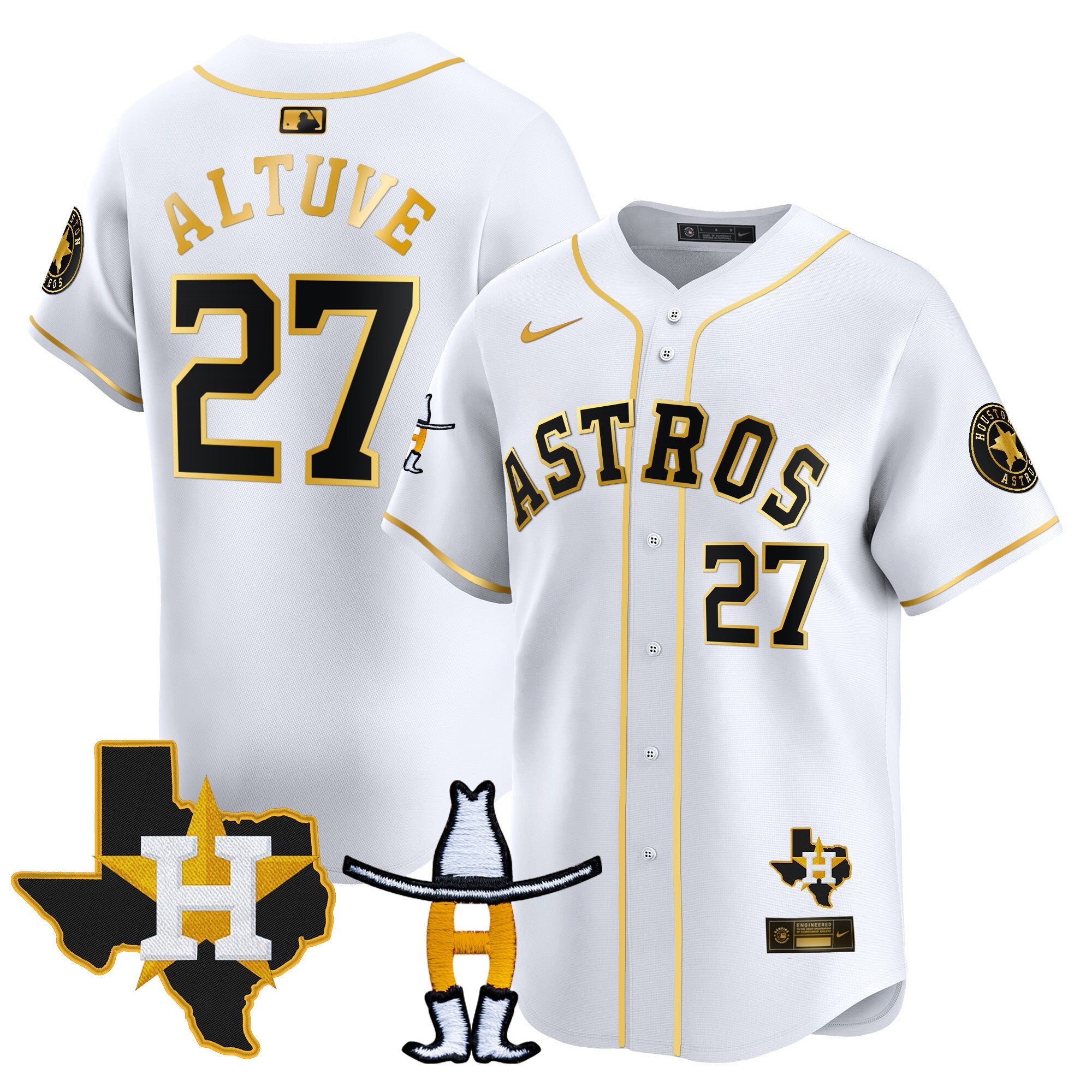 Men’s Houston Houston Rodeo Patch Vapor Premier Limited Jersey V2