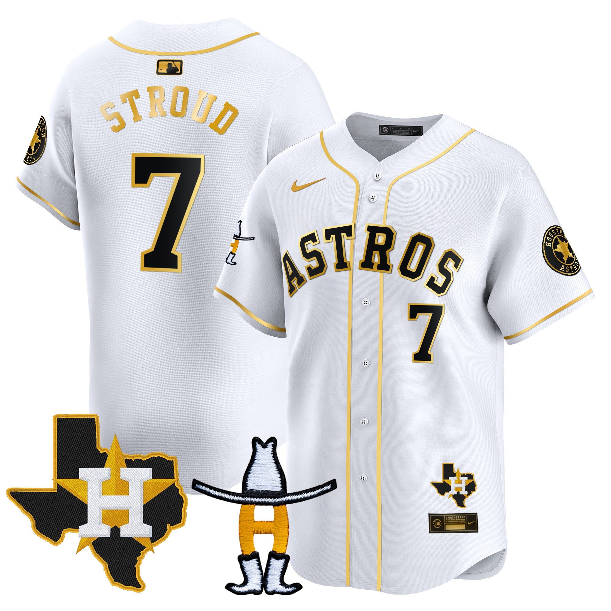 Men’s Houston Houston Rodeo Patch Vapor Premier Limited Jersey V2