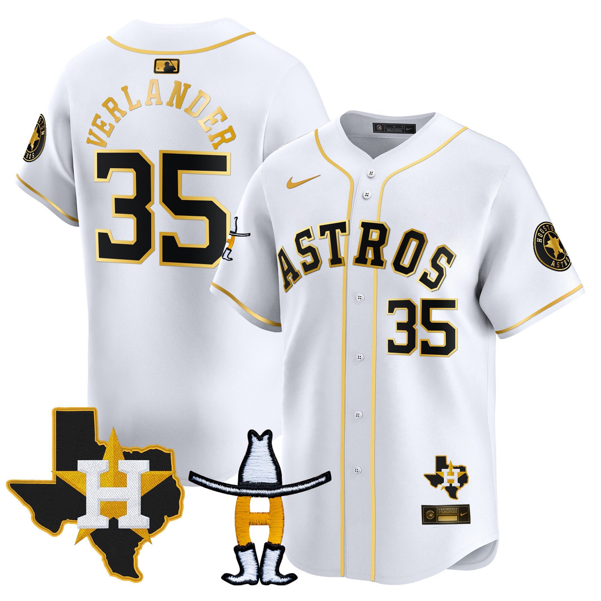Men’s Houston Houston Rodeo Patch Vapor Premier Limited Jersey V2