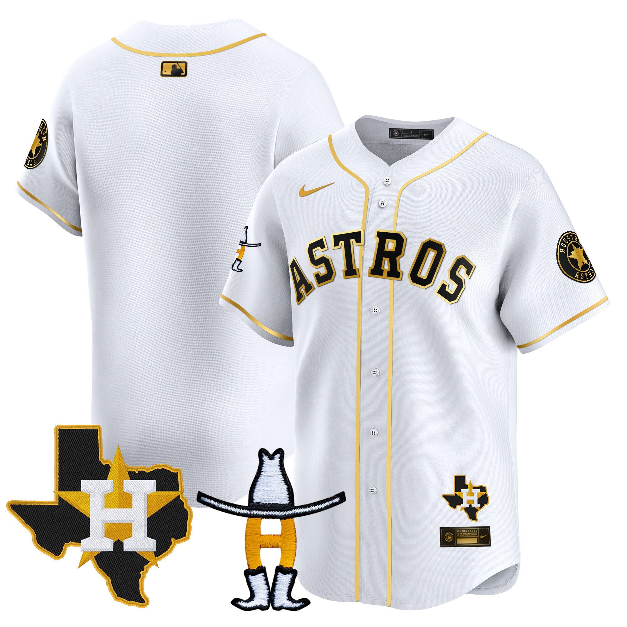Men’s Houston Houston Rodeo Patch Vapor Premier Limited Jersey V2