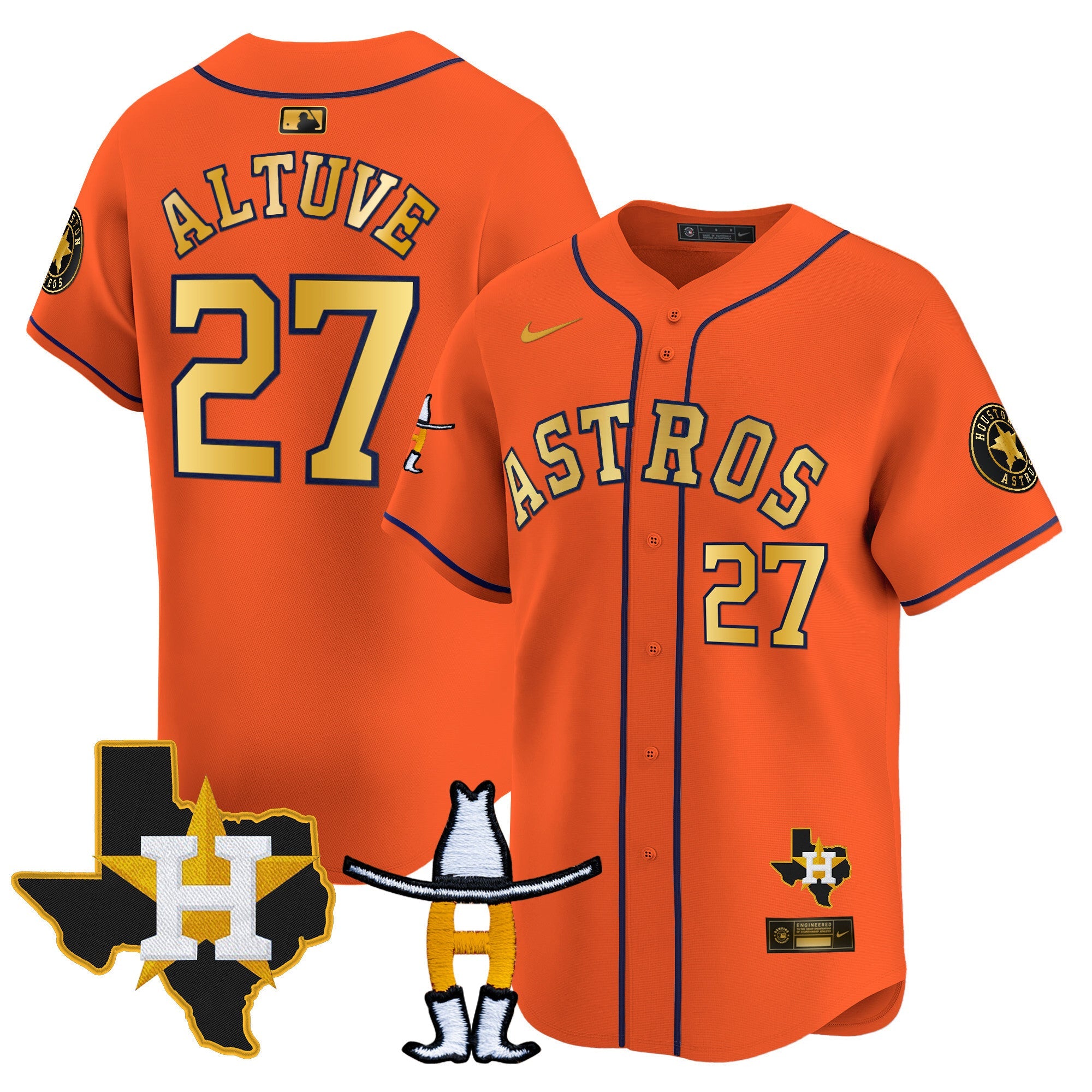 Men’s Houston Houston Rodeo Patch Vapor Premier Limited Jersey V2