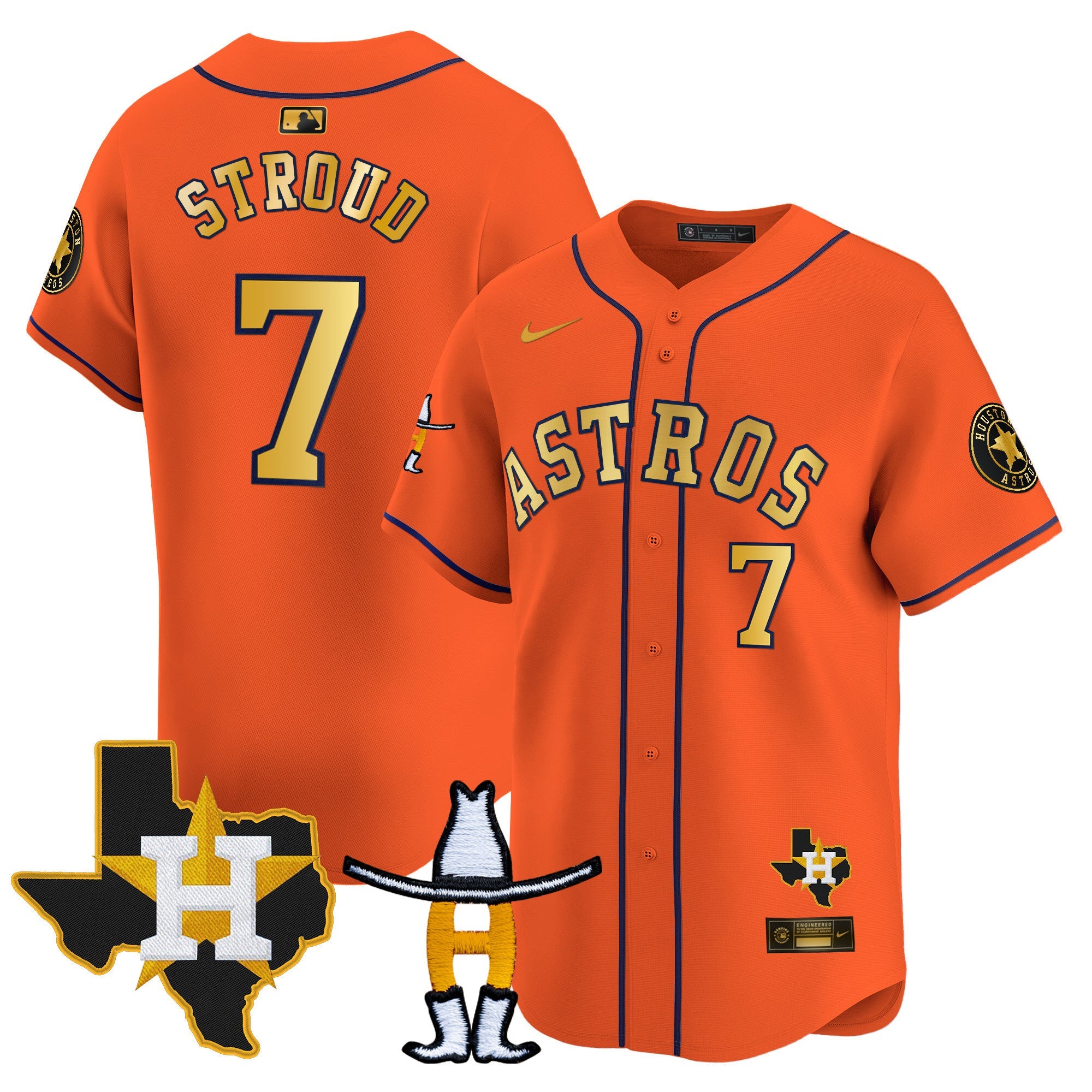 Men’s Houston Houston Rodeo Patch Vapor Premier Limited Jersey V2