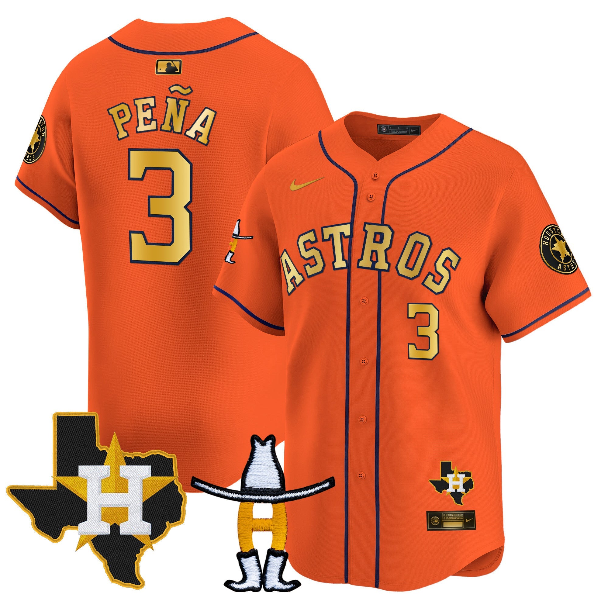 Men’s Houston Houston Rodeo Patch Vapor Premier Limited Jersey V2