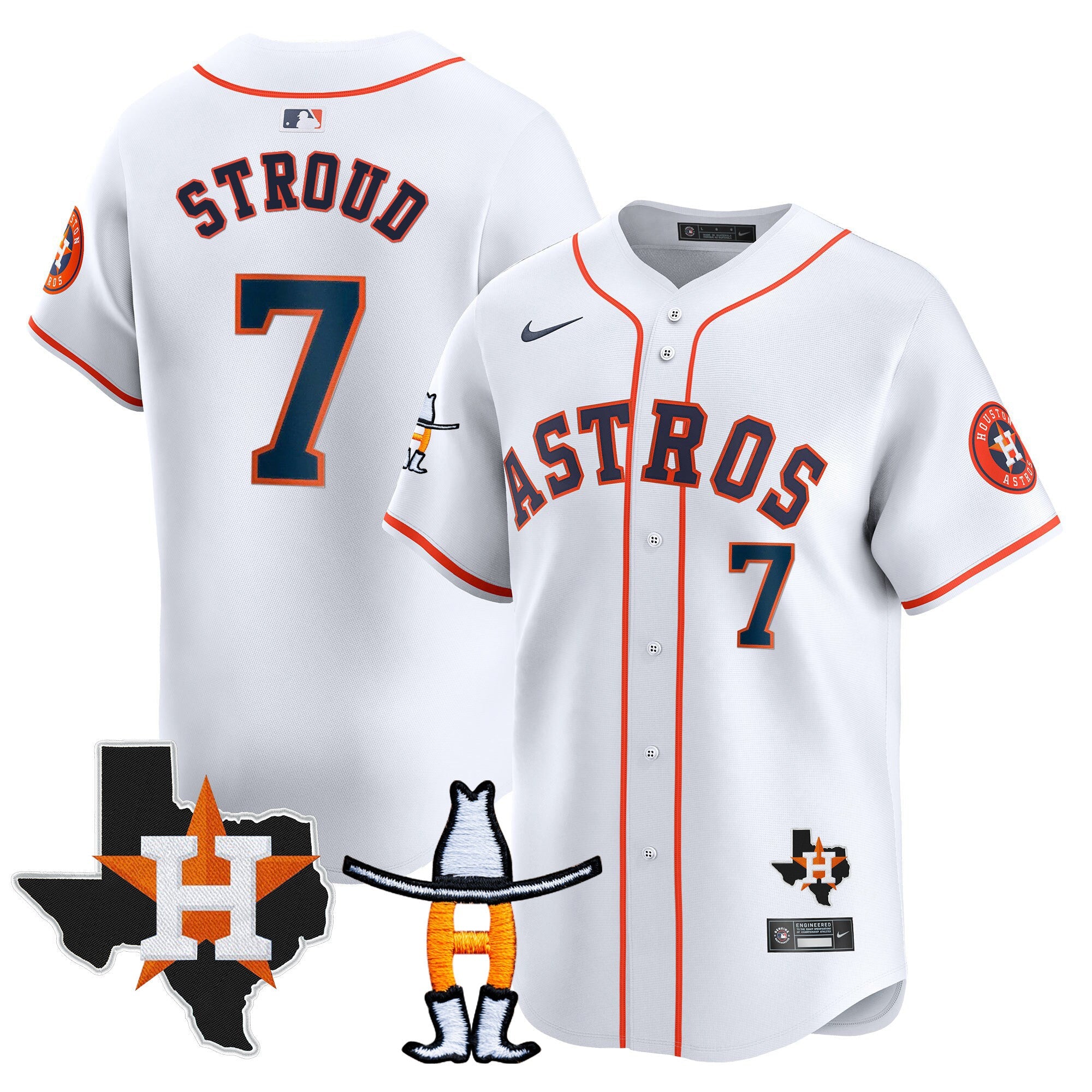 Men’s Houston Houston Rodeo Patch Vapor Premier Limited Jersey V2