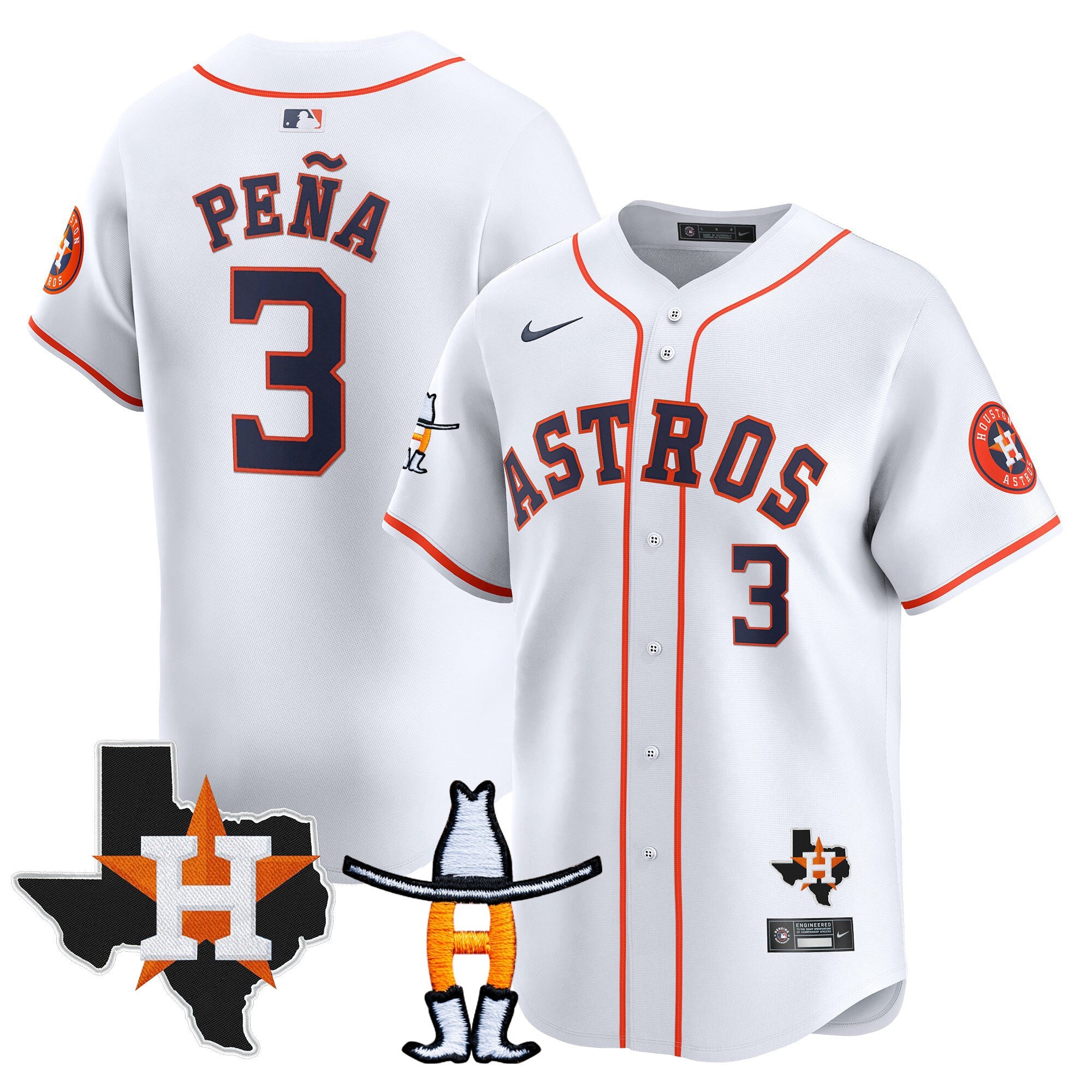 Men’s Houston Houston Rodeo Patch Vapor Premier Limited Jersey V2