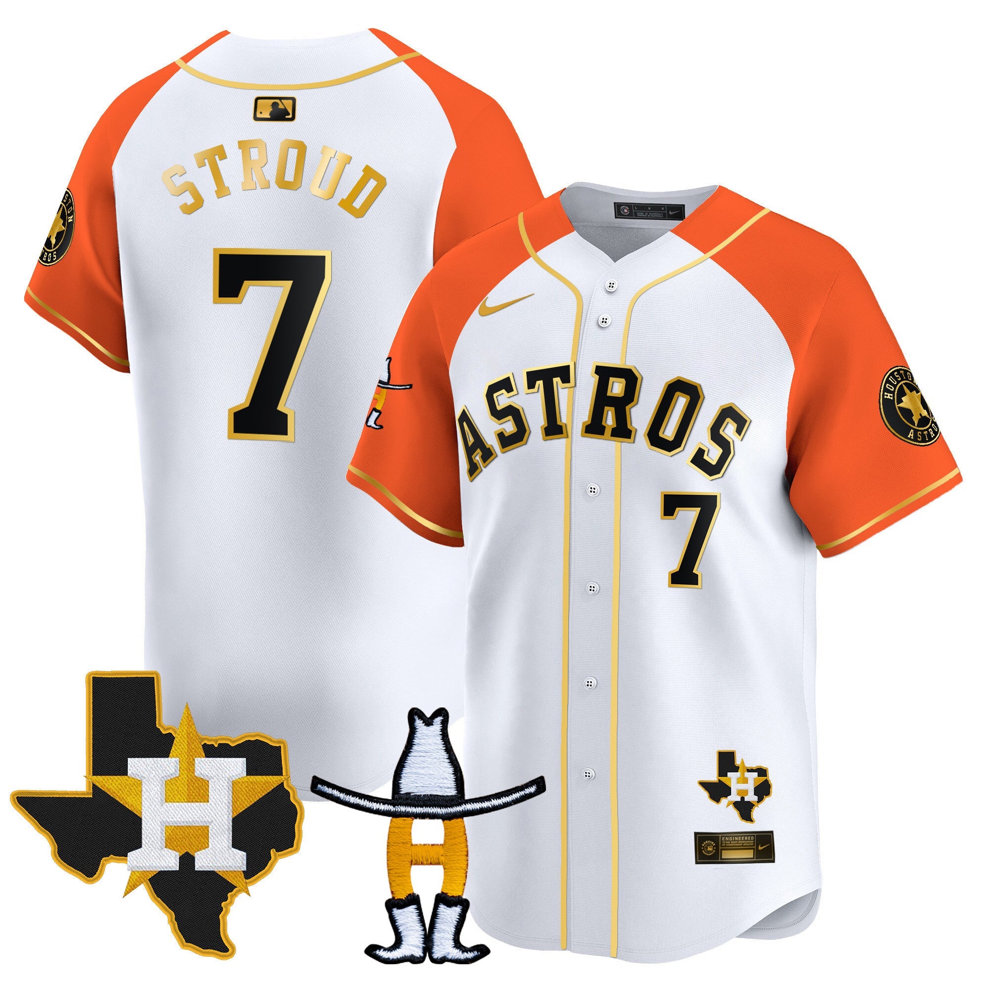 Men’s Houston Houston Rodeo Patch Vapor Premier Limited Jersey V2