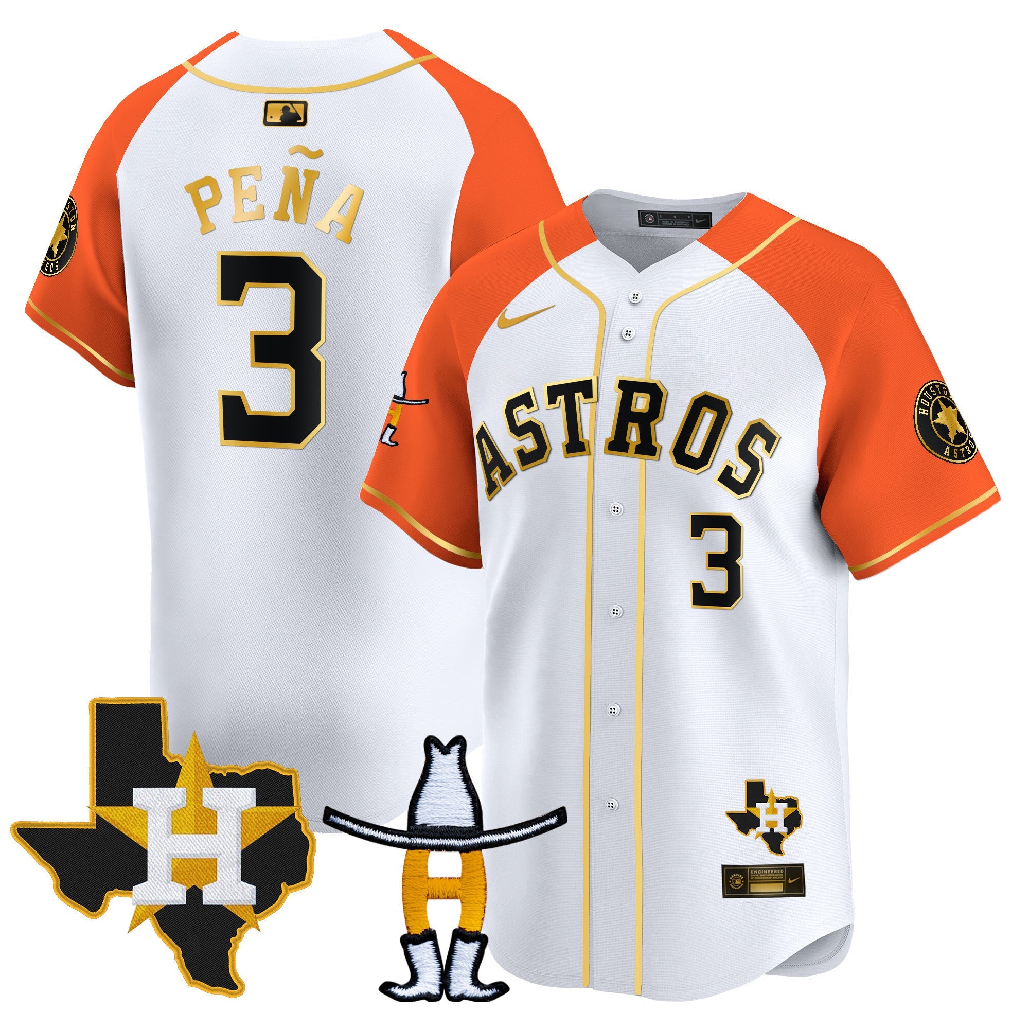 Men’s Houston Houston Rodeo Patch Vapor Premier Limited Jersey V2