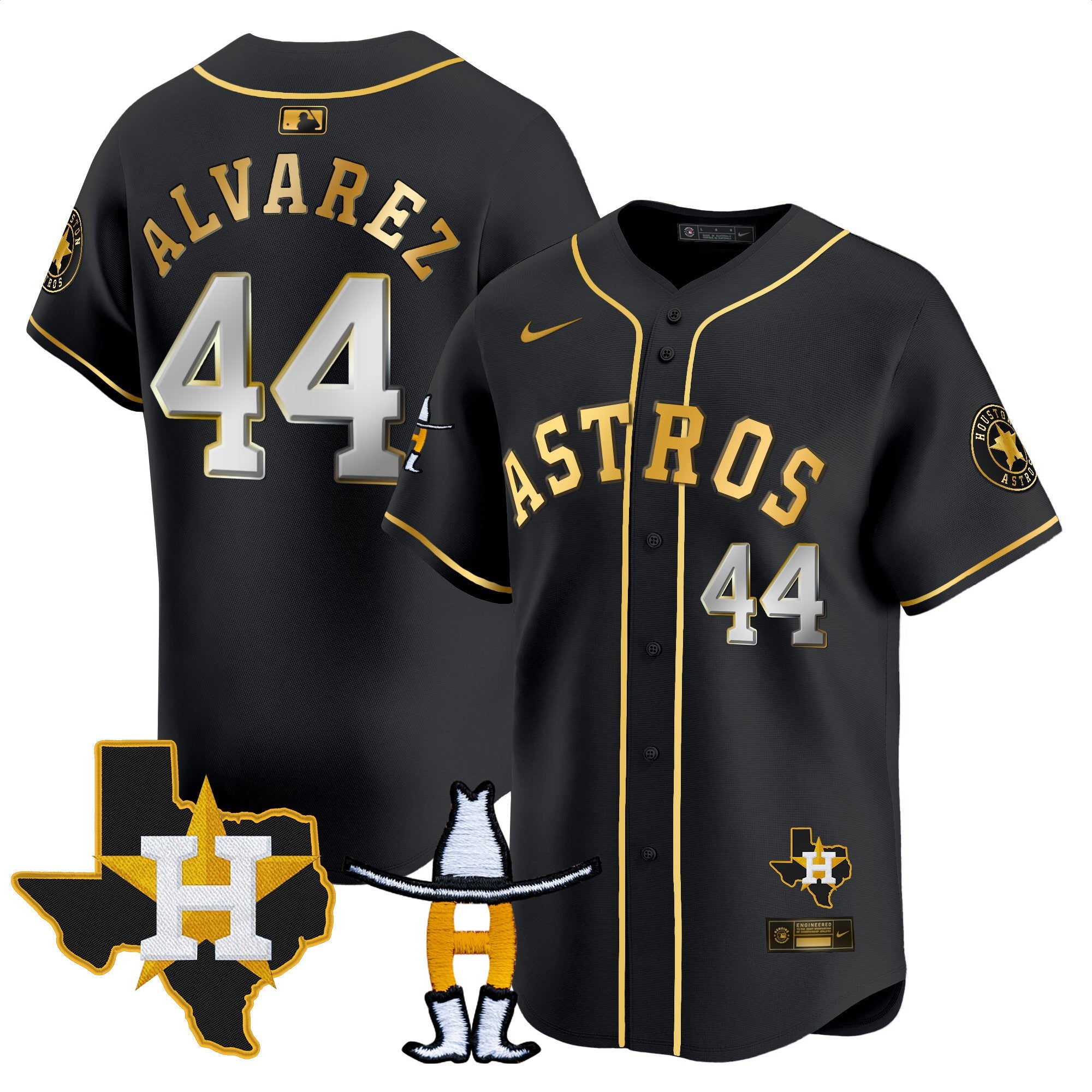 Men’s Houston Houston Rodeo Patch Vapor Premier Limited Jersey V2