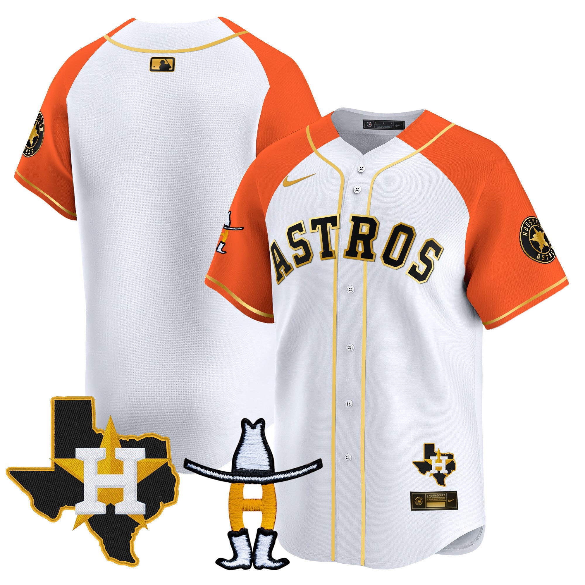Men’s Houston Houston Rodeo Patch Vapor Premier Limited Jersey V2