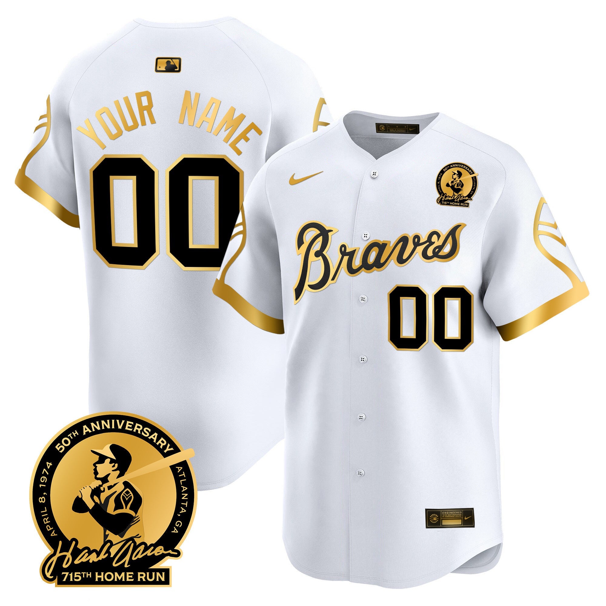 Atlanta Throwback 1974 – 1982 Vapor Premier Limited Custom Jersey
