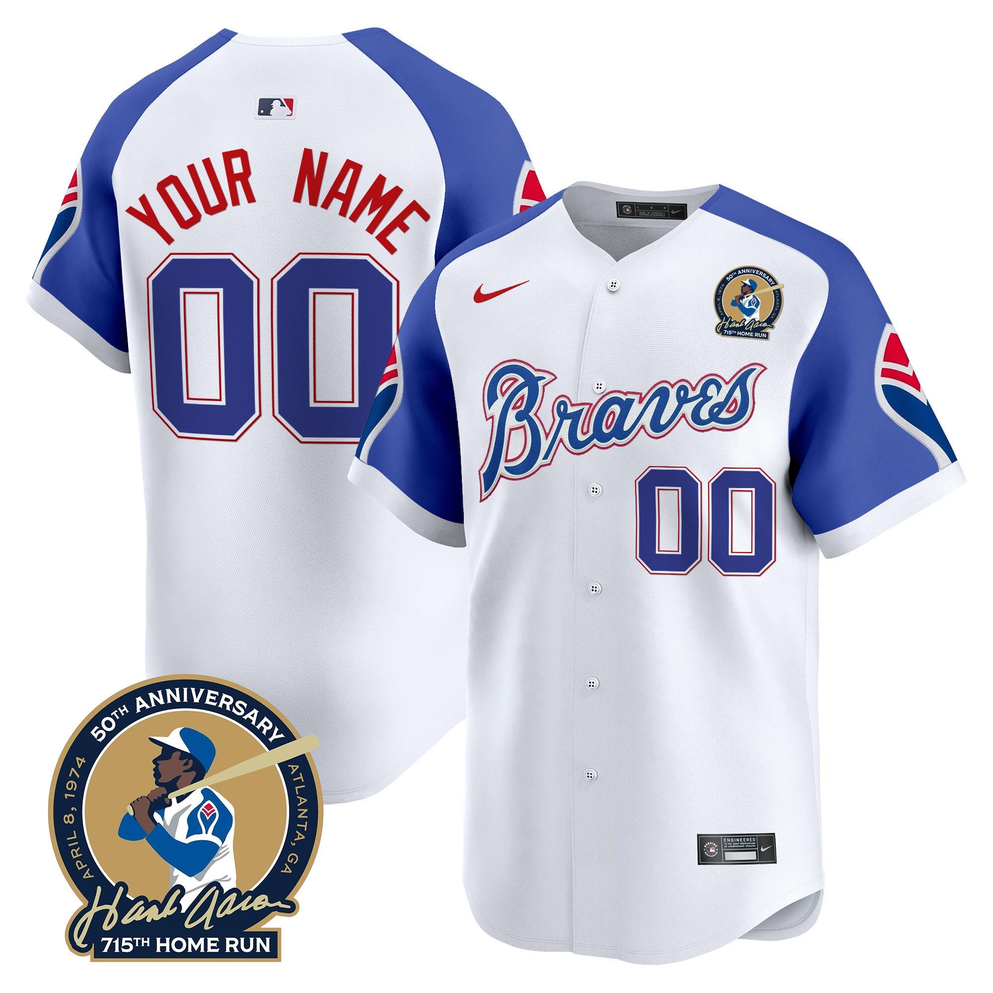 Atlanta Throwback 1974 – 1982 Vapor Premier Limited Custom Jersey