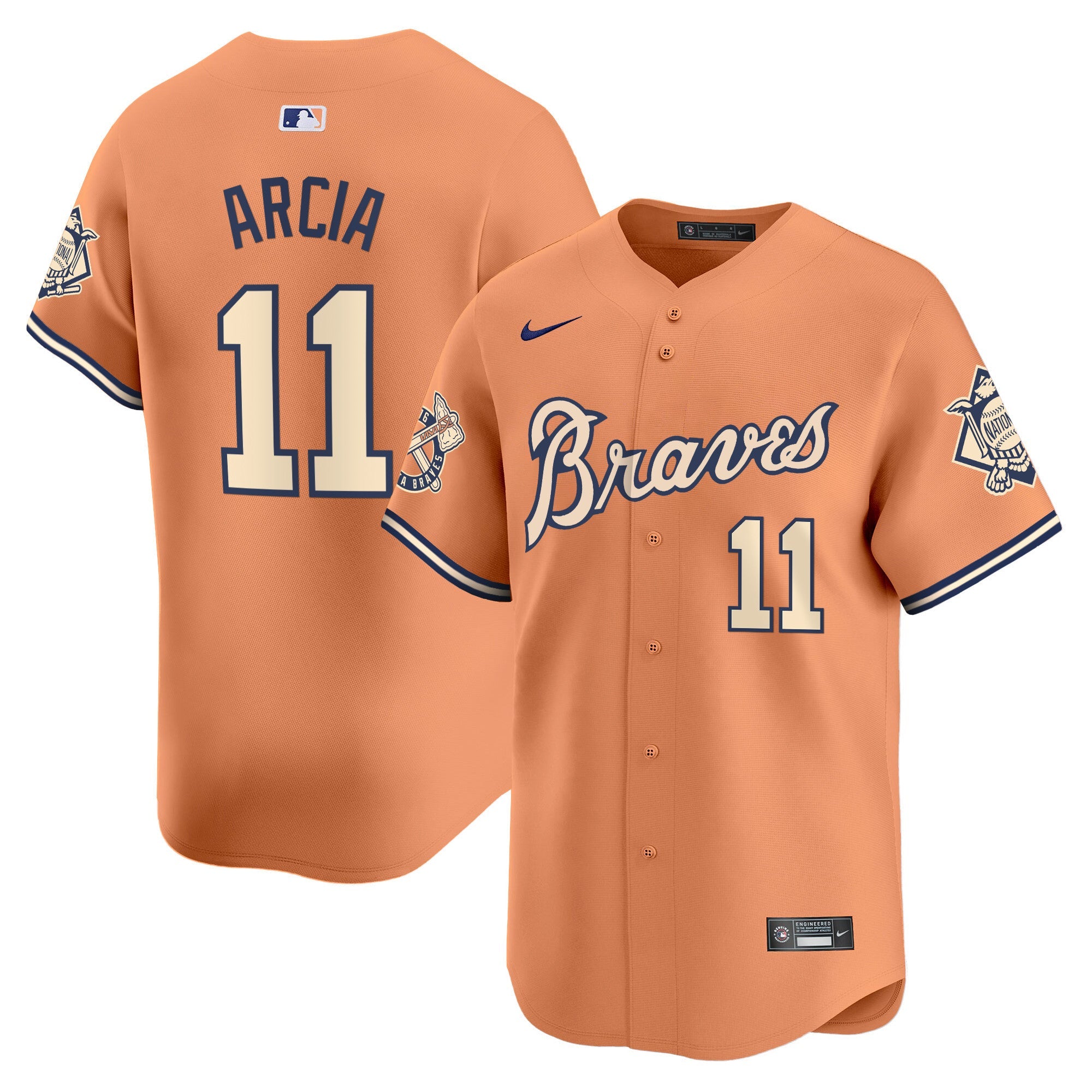 Men’s Atlanta Peaches n’ Cream Vapor Premier Limited Jersey