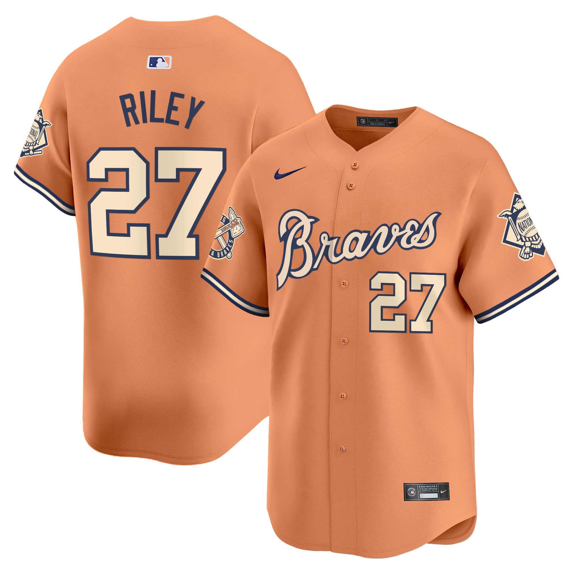 Men’s Atlanta Peaches n’ Cream Vapor Premier Limited Jersey
