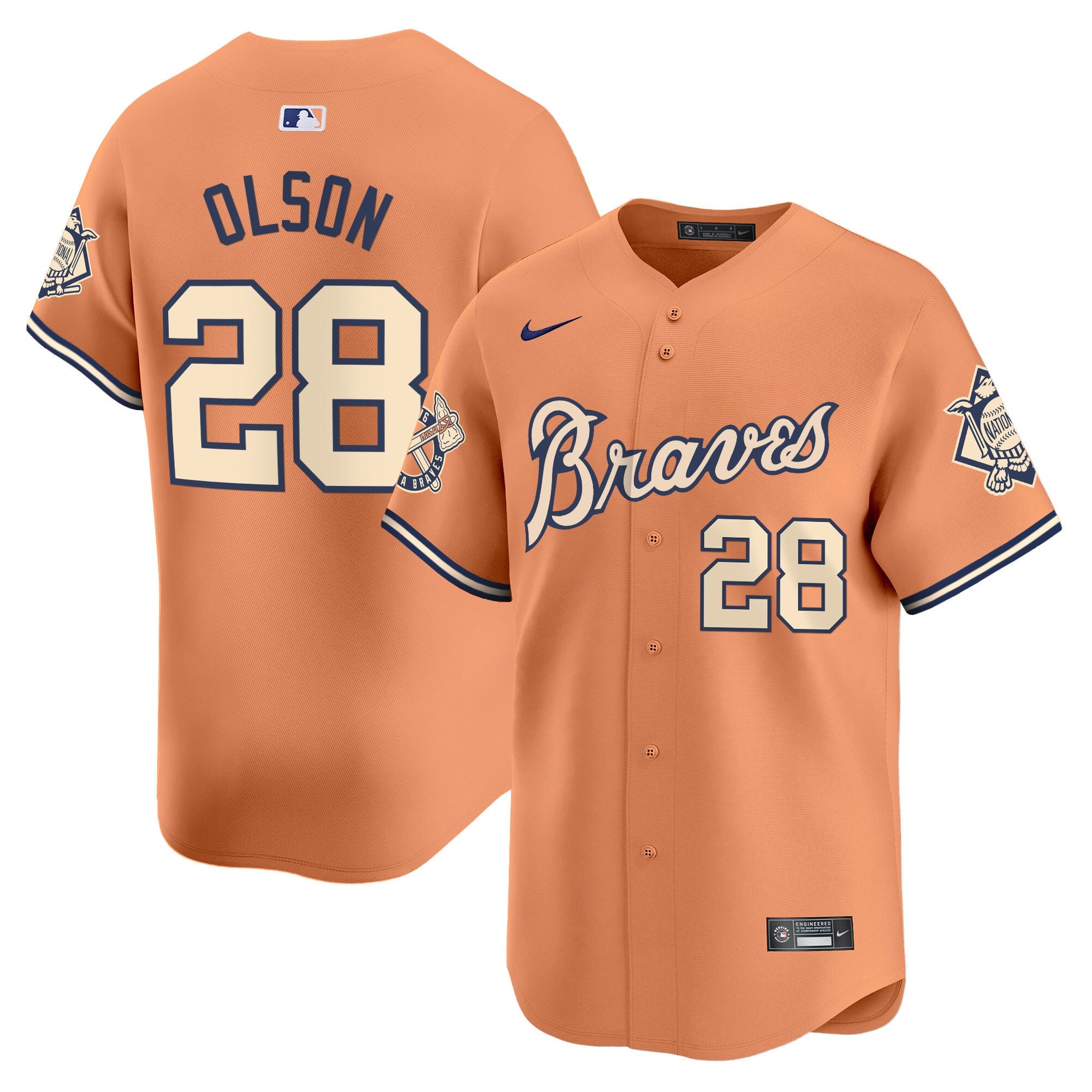 Men’s Atlanta Peaches n’ Cream Vapor Premier Limited Jersey