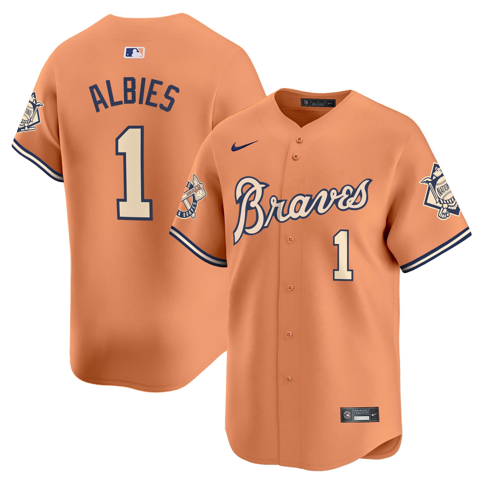 Men’s Atlanta Peaches n’ Cream Vapor Premier Limited Jersey