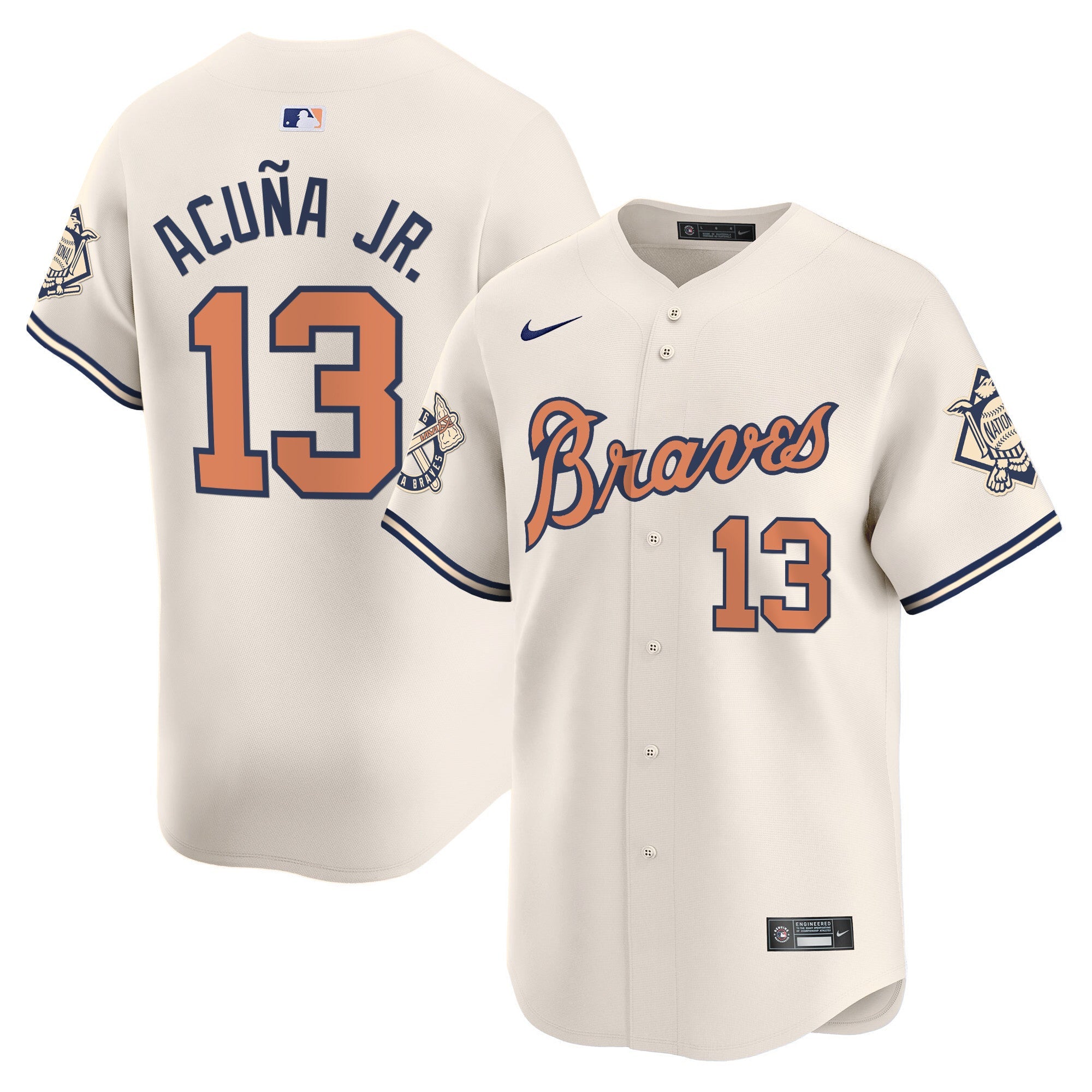 Men’s Atlanta Peaches n’ Cream Vapor Premier Limited Jersey