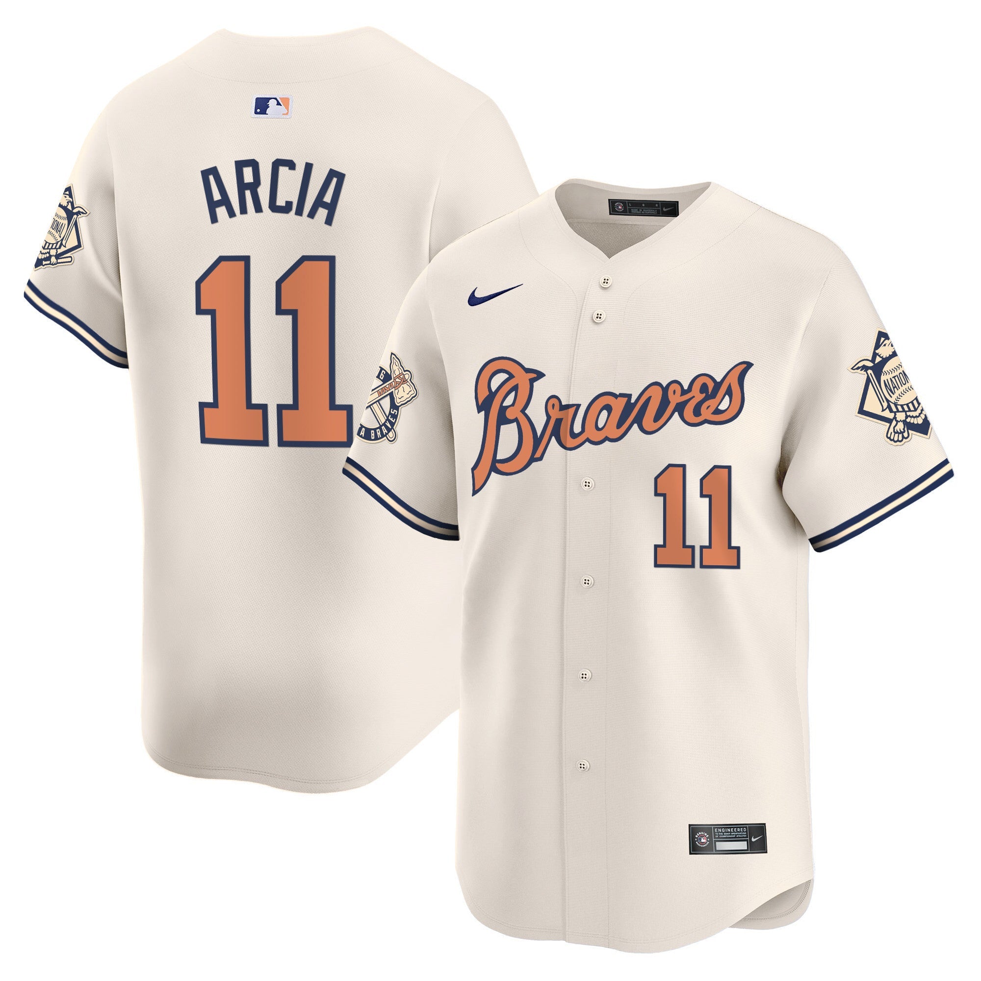 Men’s Atlanta Peaches n’ Cream Vapor Premier Limited Jersey
