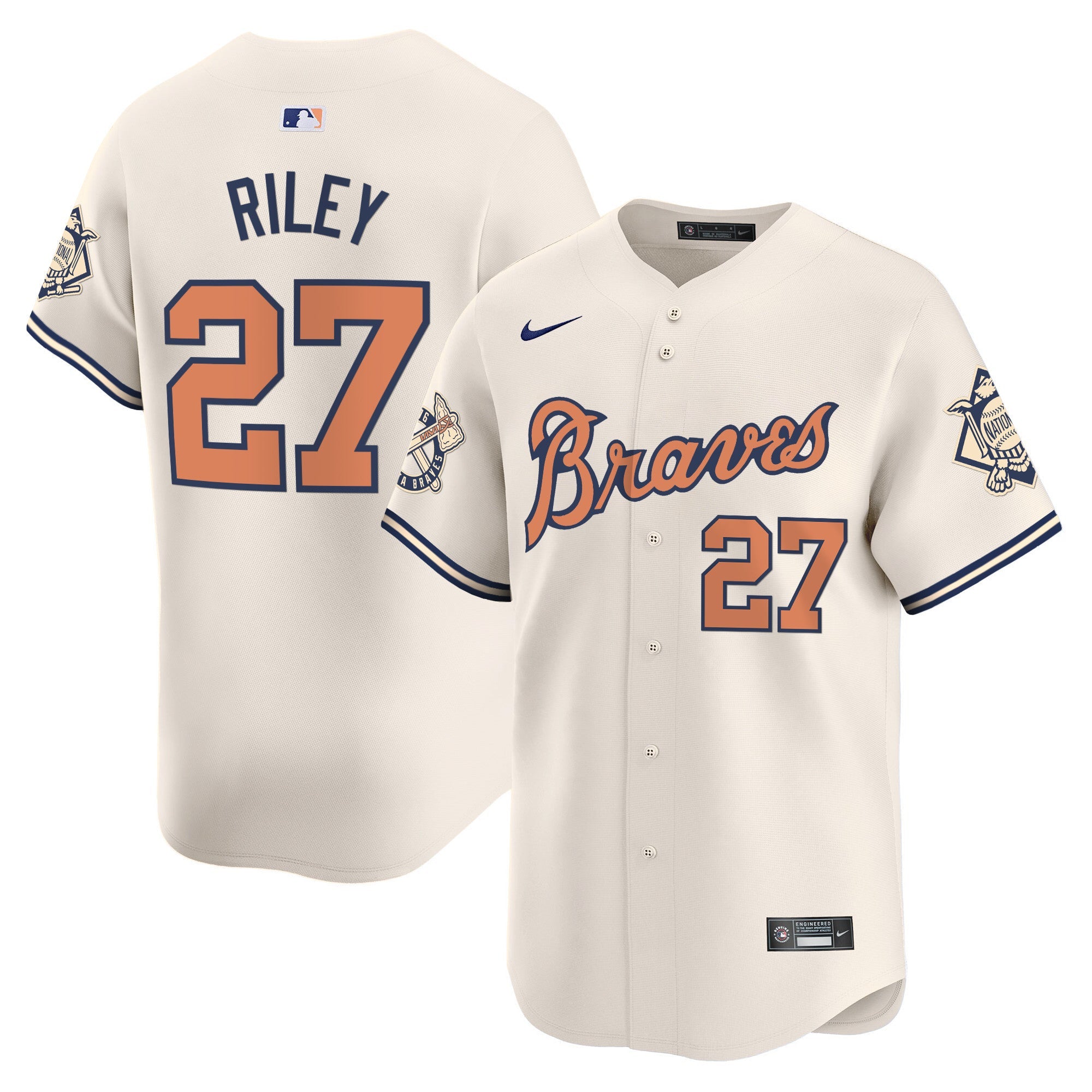 Men’s Atlanta Peaches n’ Cream Vapor Premier Limited Jersey
