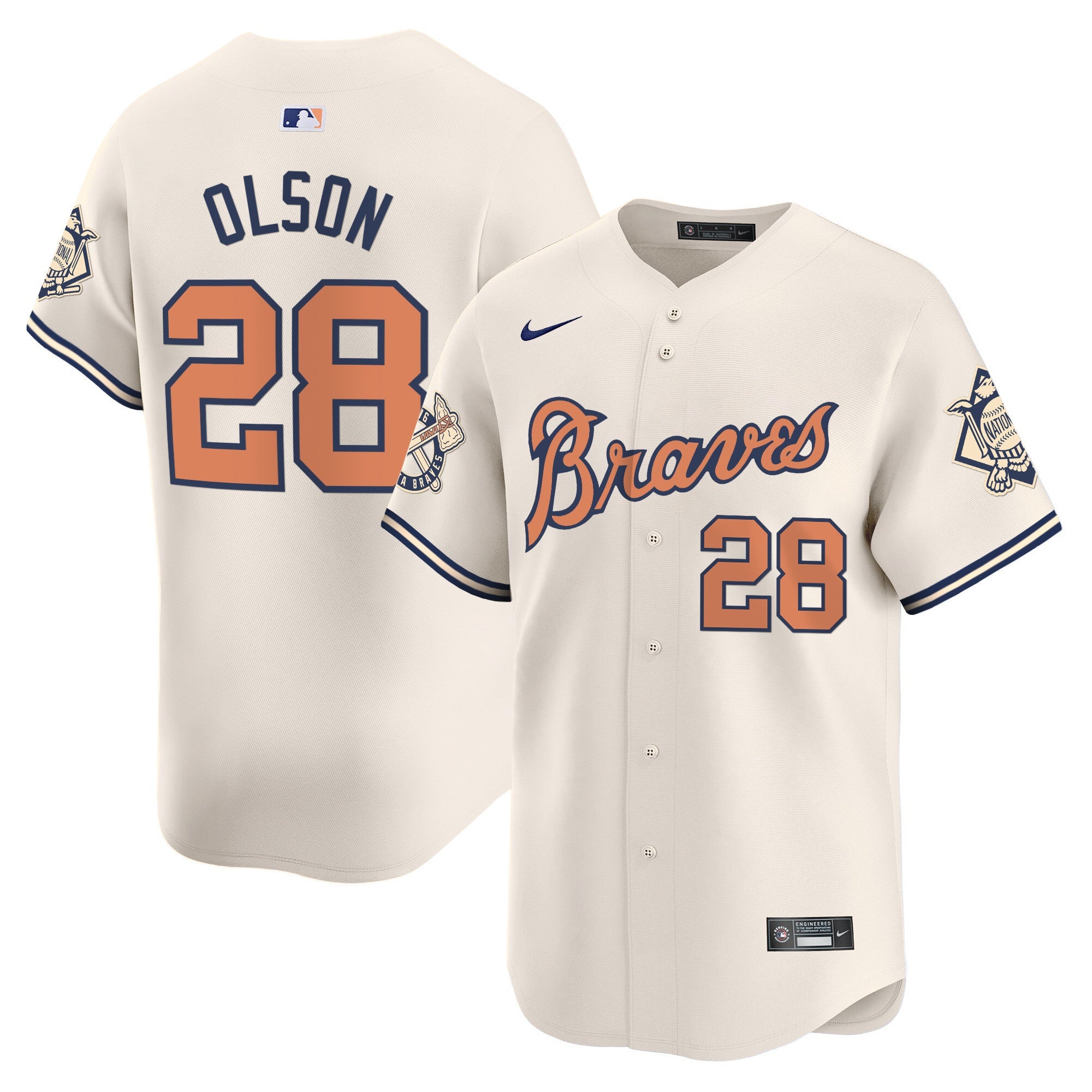Men’s Atlanta Peaches n’ Cream Vapor Premier Limited Jersey