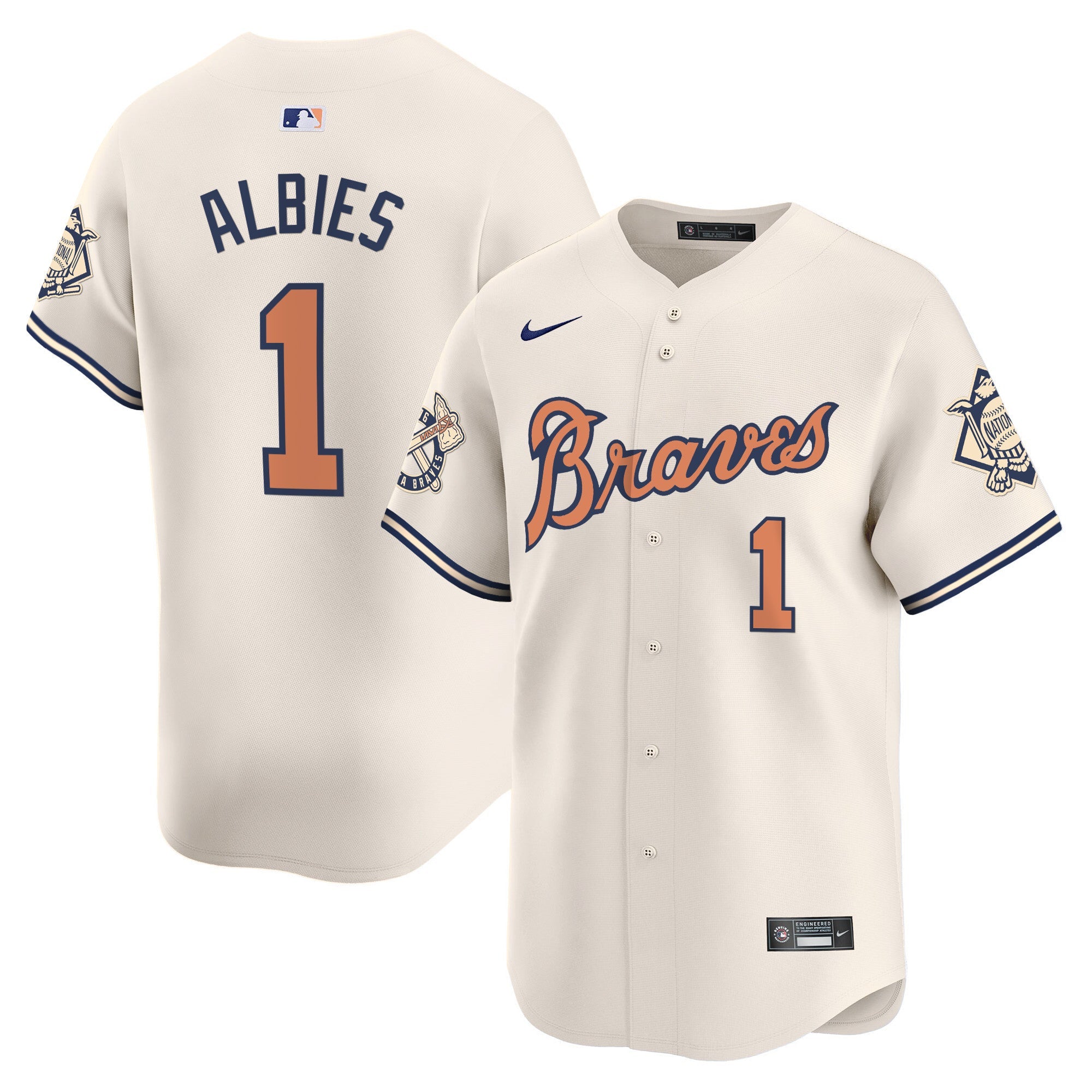 Men’s Atlanta Peaches n’ Cream Vapor Premier Limited Jersey