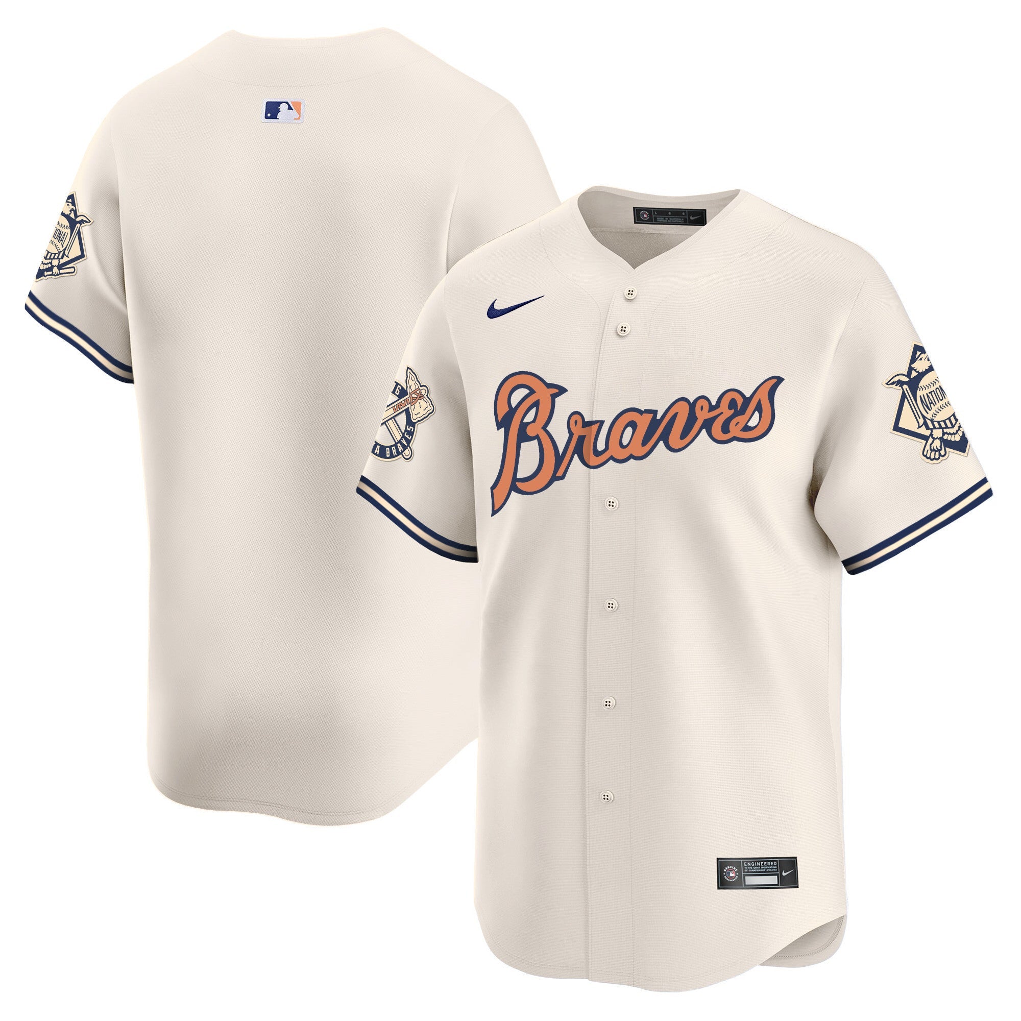 Men’s Atlanta Peaches n’ Cream Vapor Premier Limited Jersey
