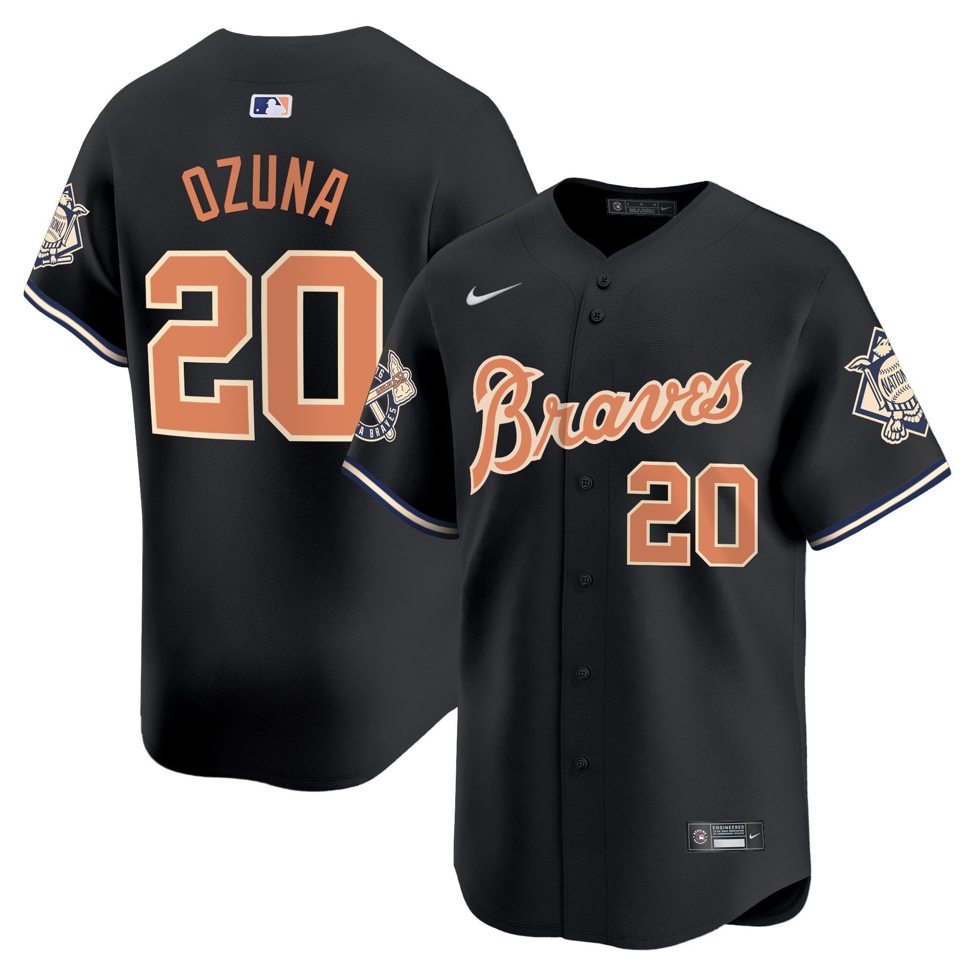 Men’s Atlanta Peaches n’ Cream Vapor Premier Limited Jersey