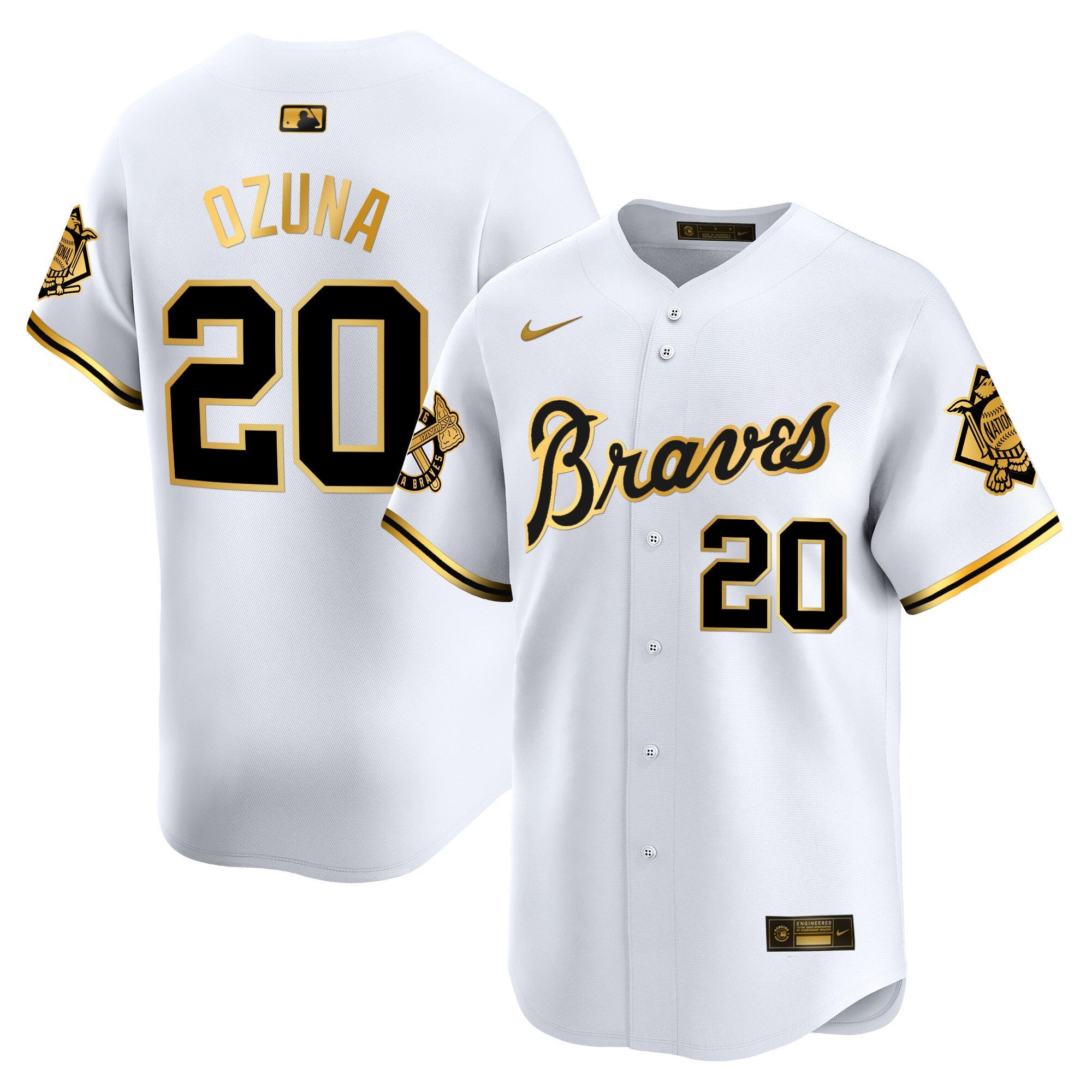 Men’s Atlanta Peaches n’ Cream Vapor Premier Limited Jersey