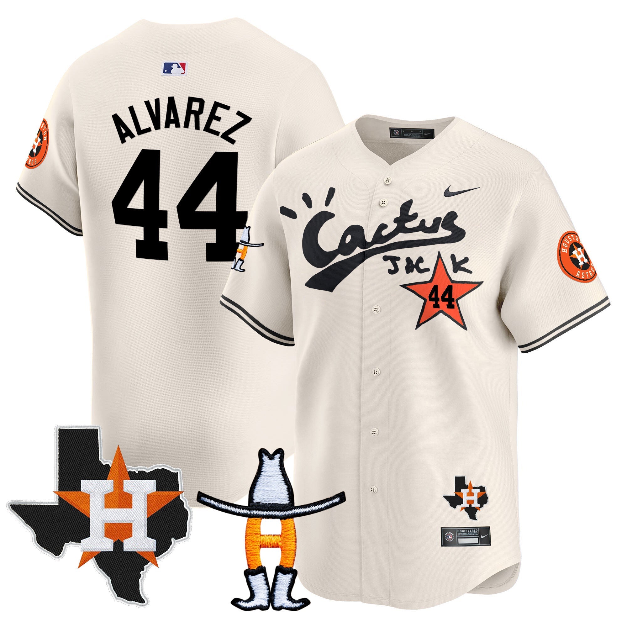 Men’s Houston Cactus Jack Houston Rodeo Patch Vapor Premier Limited Jersey