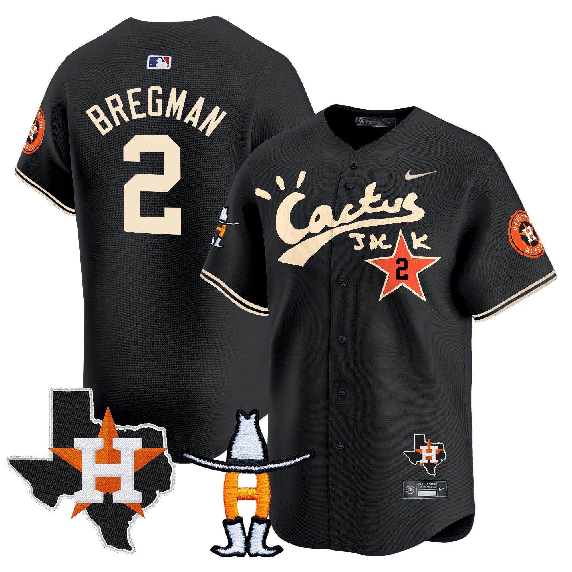 Men’s Houston Cactus Jack Houston Rodeo Patch Vapor Premier Limited Jersey