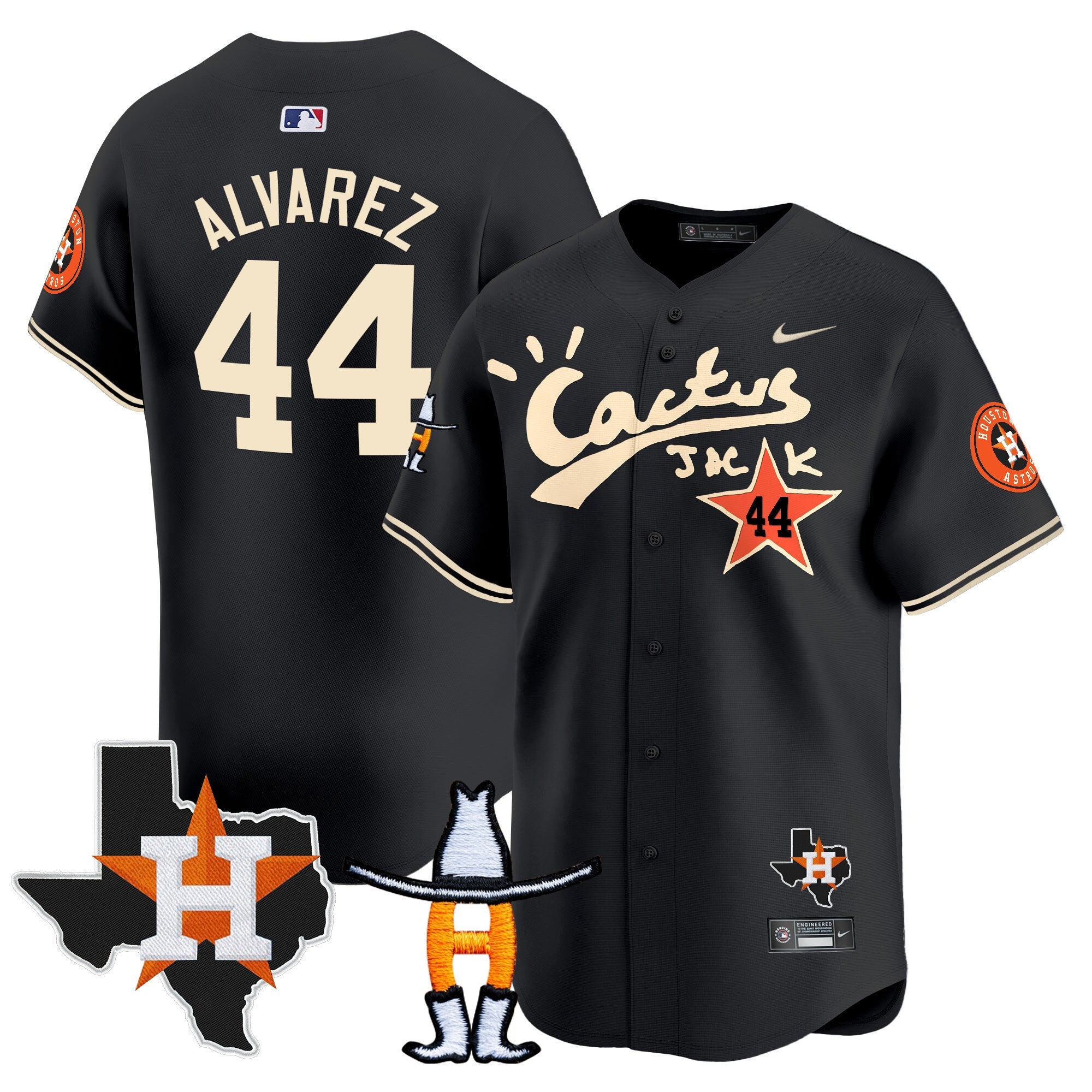 Men’s Houston Cactus Jack Houston Rodeo Patch Vapor Premier Limited Jersey