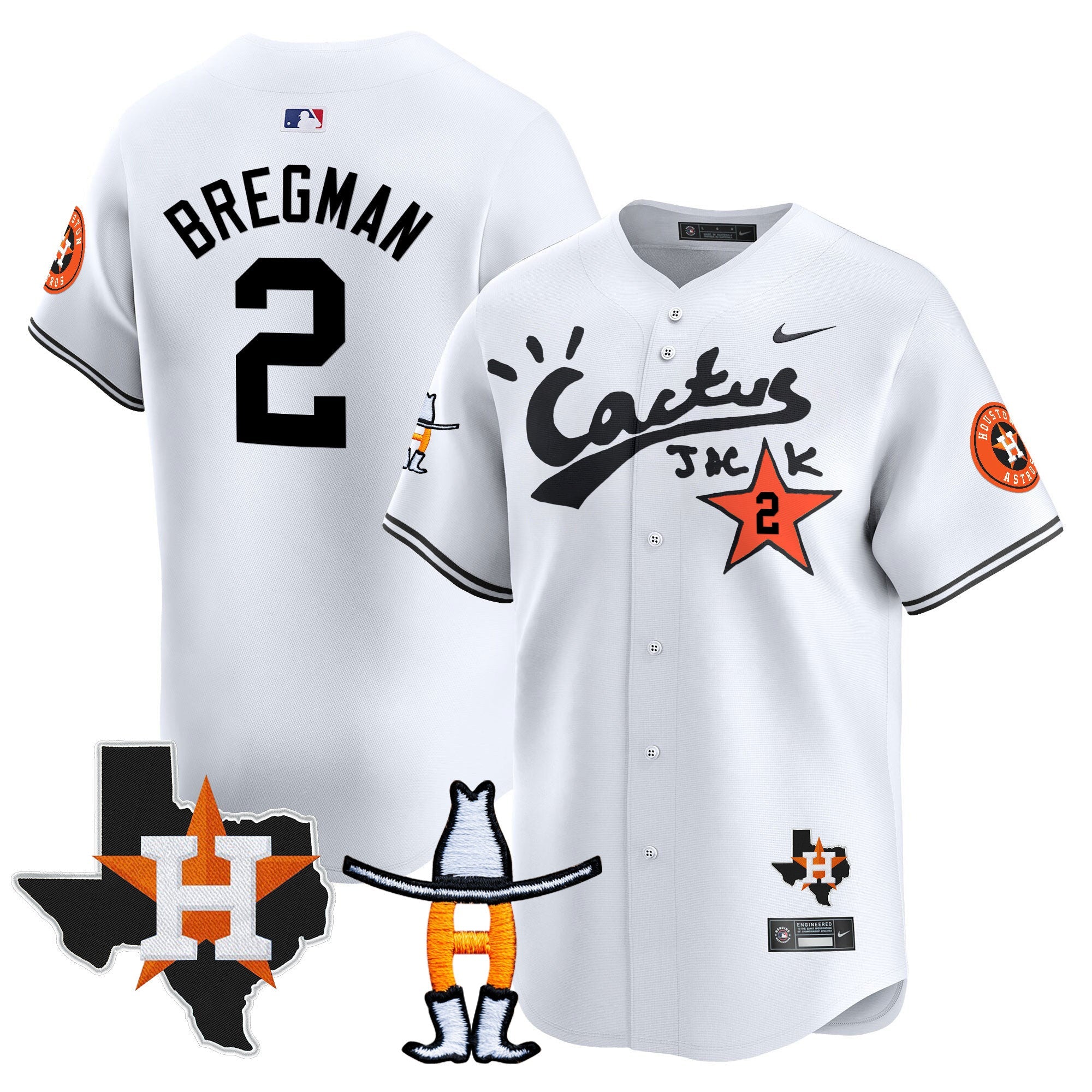 Men’s Houston Cactus Jack Houston Rodeo Patch Vapor Premier Limited Jersey