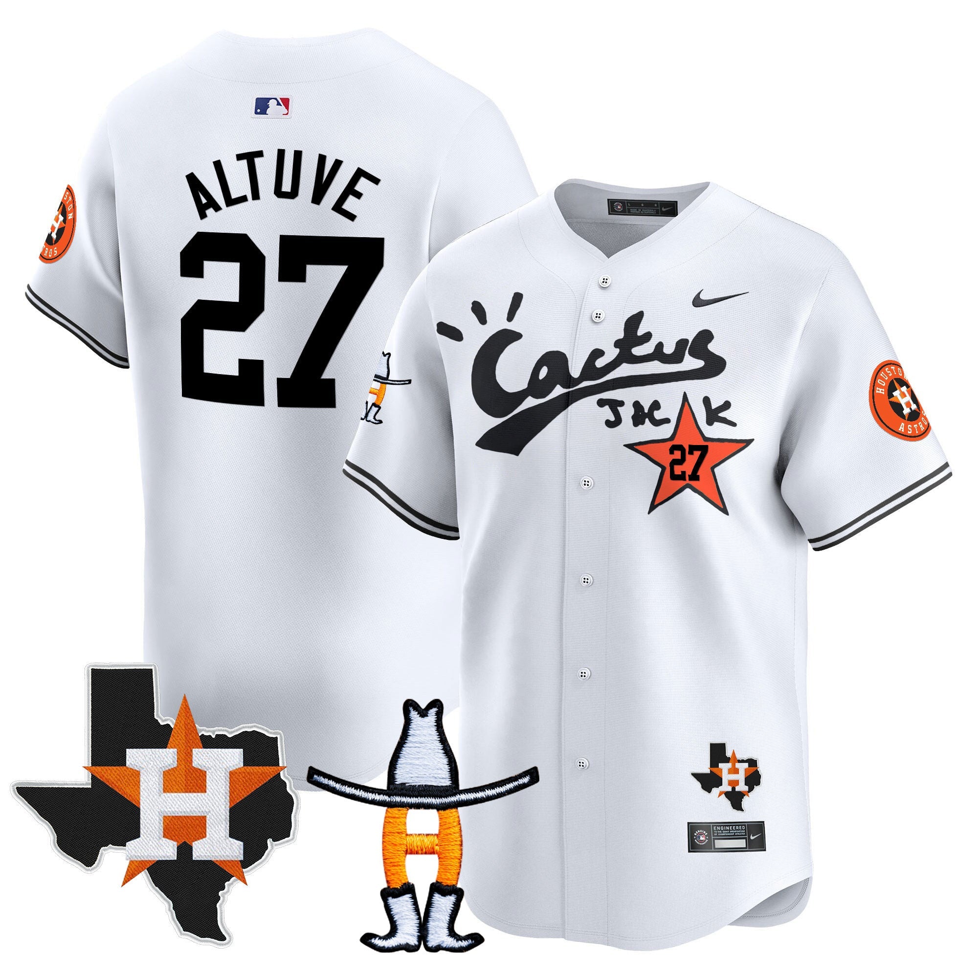 Men’s Houston Cactus Jack Houston Rodeo Patch Vapor Premier Limited Jersey