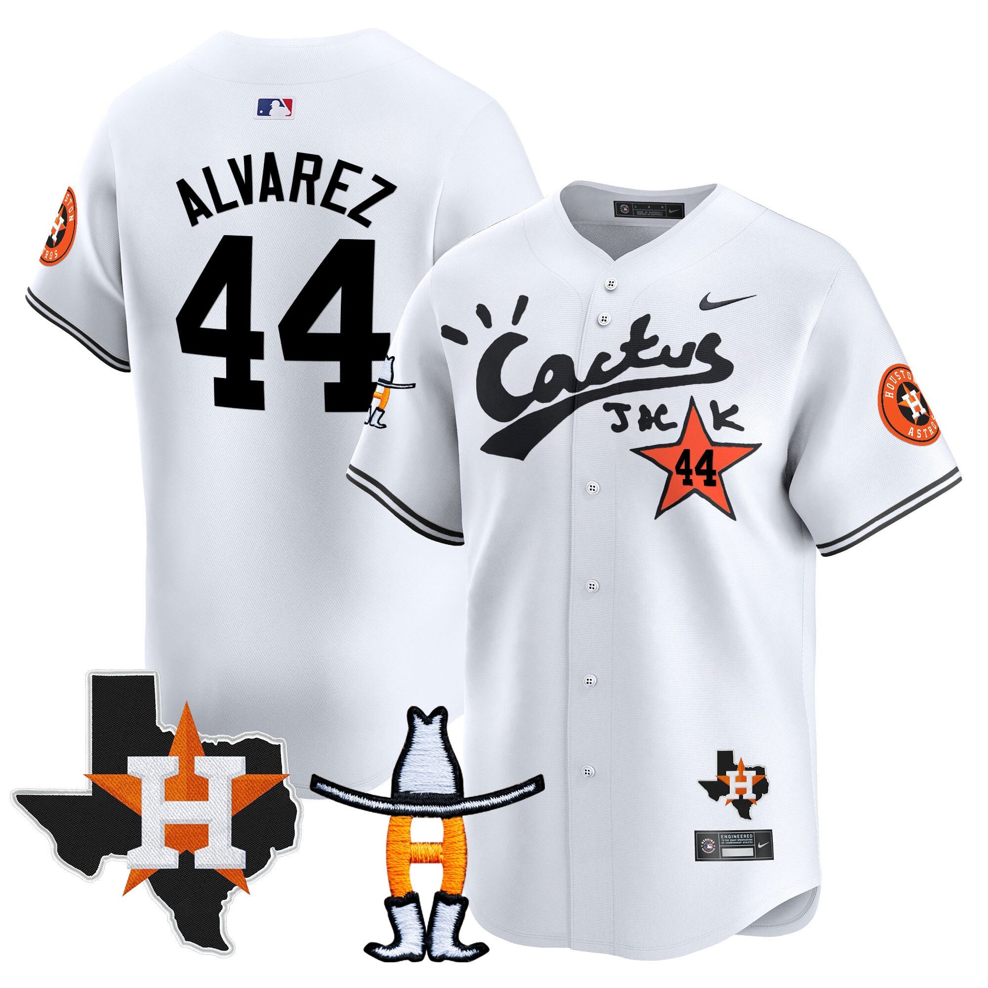 Men’s Houston Cactus Jack Houston Rodeo Patch Vapor Premier Limited Jersey