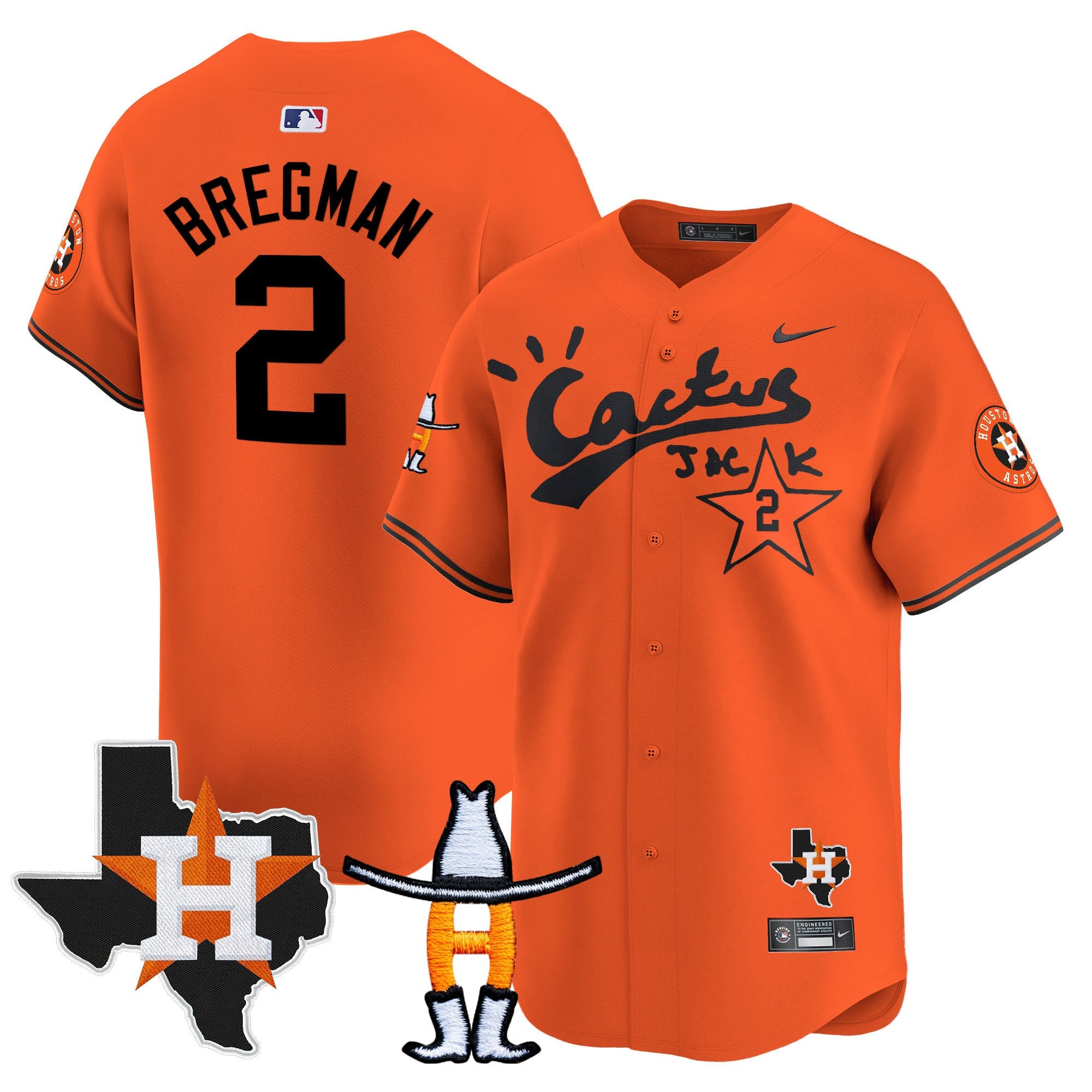 Men’s Houston Cactus Jack Houston Rodeo Patch Vapor Premier Limited Jersey