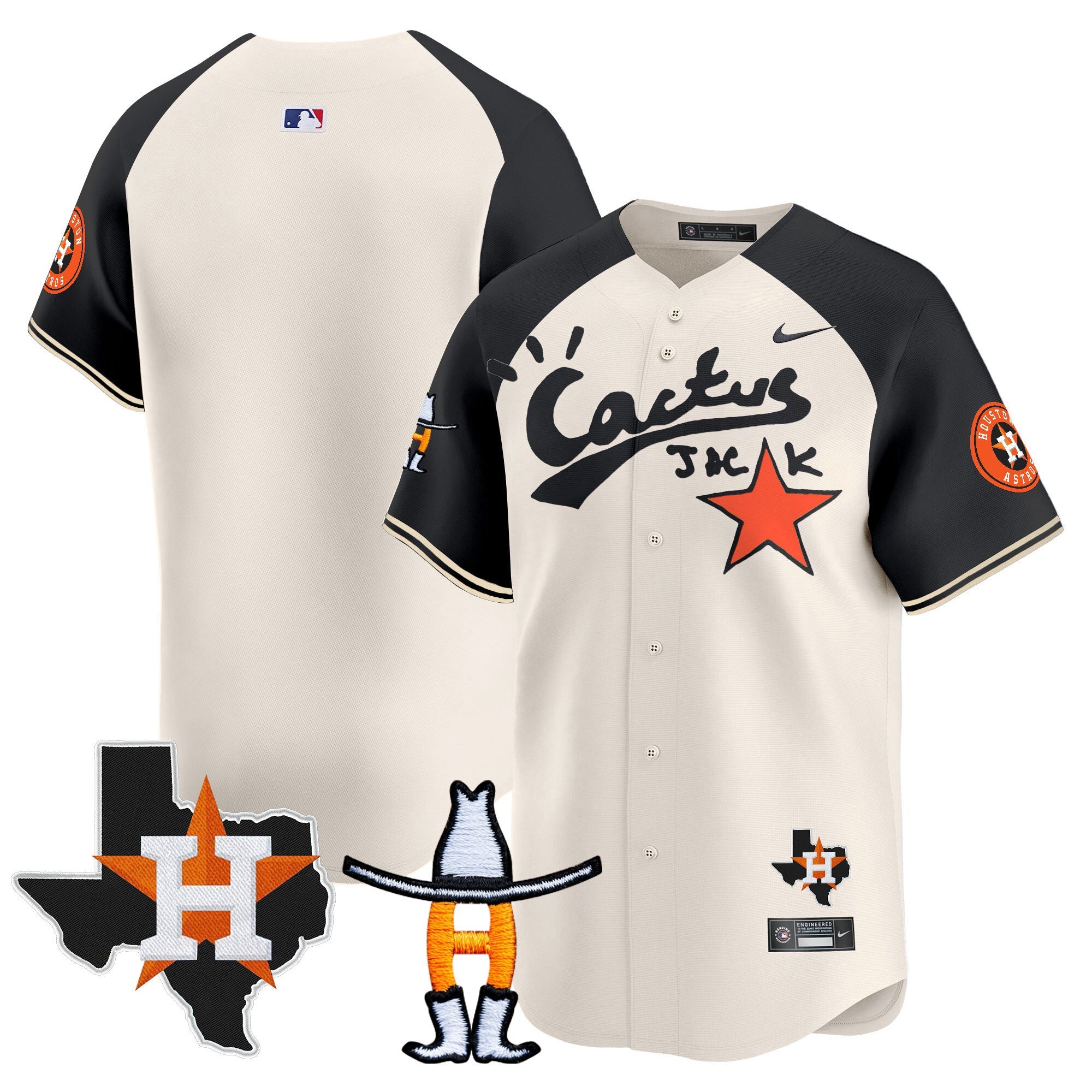 Men’s Houston Cactus Jack Houston Rodeo Patch Vapor Premier Limited Jersey